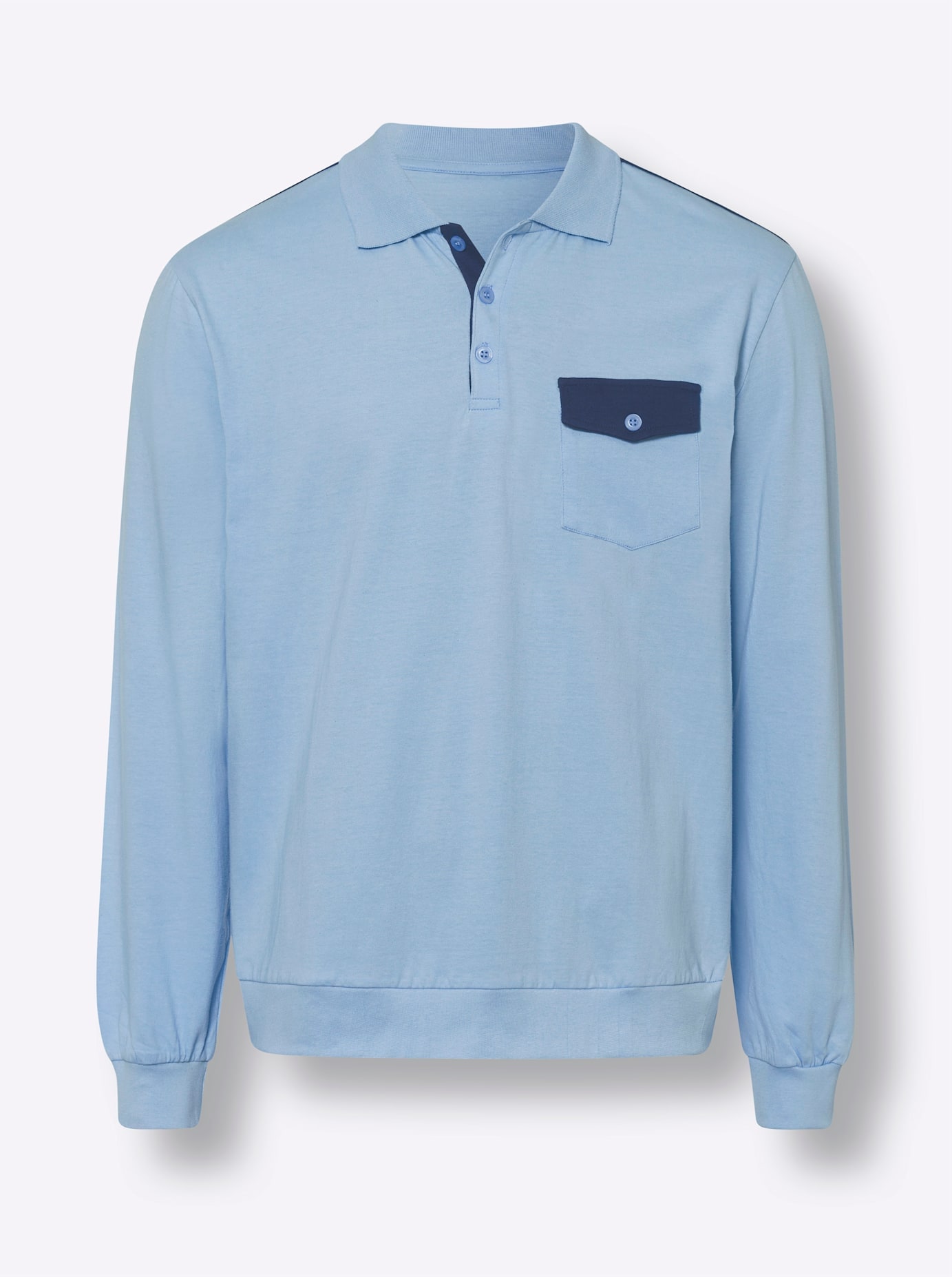 Classic Poloshirt »Langarm-Poloshirt«, (1 tlg.)