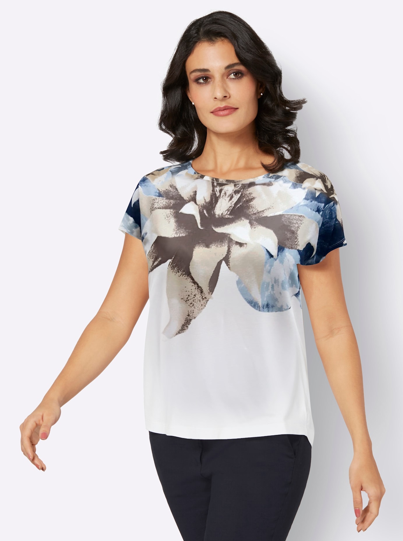creation L Kurzarmshirt »Shirt«, (1 tlg.)