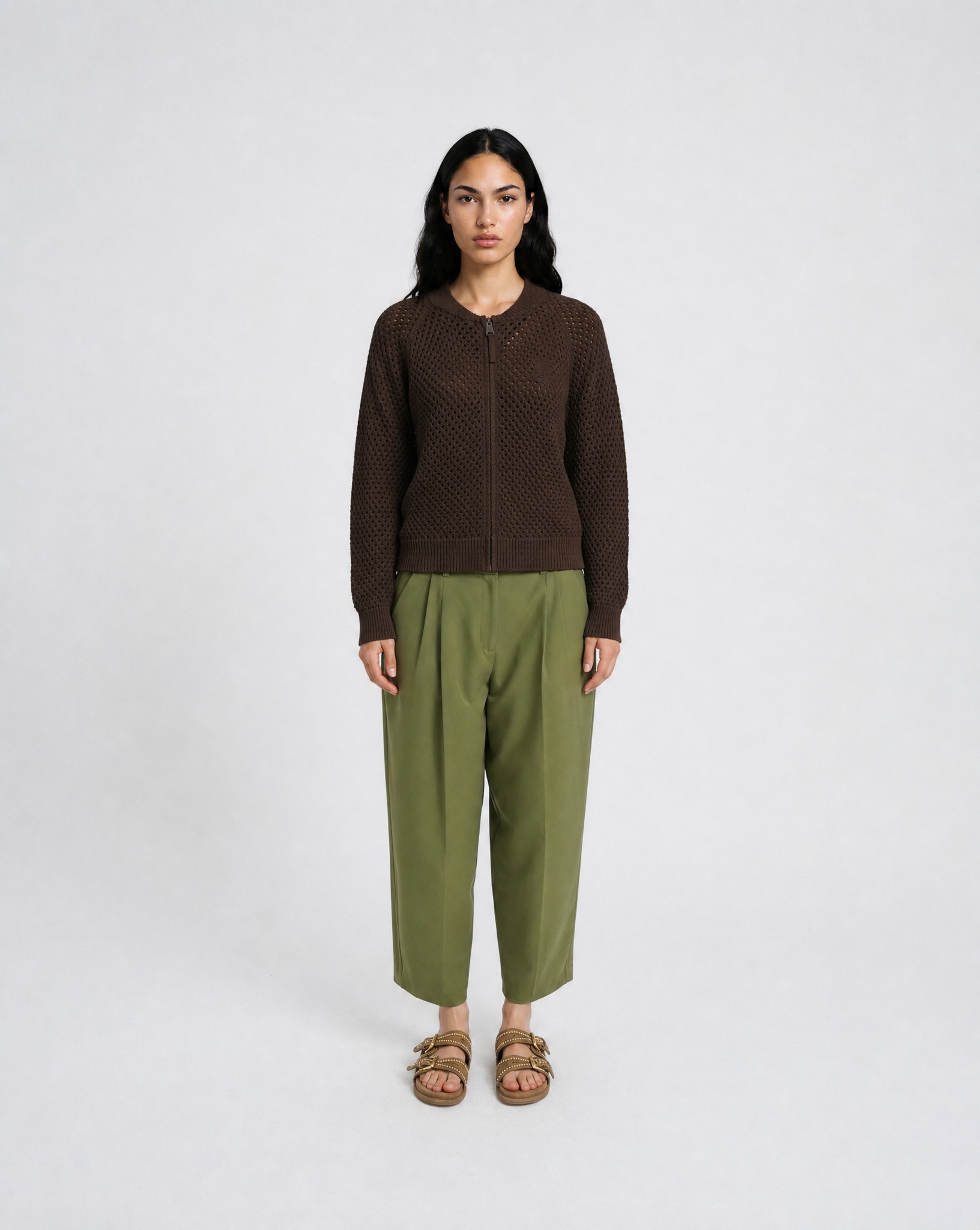 Smith & Soul Strickjacke mit Lochmuster