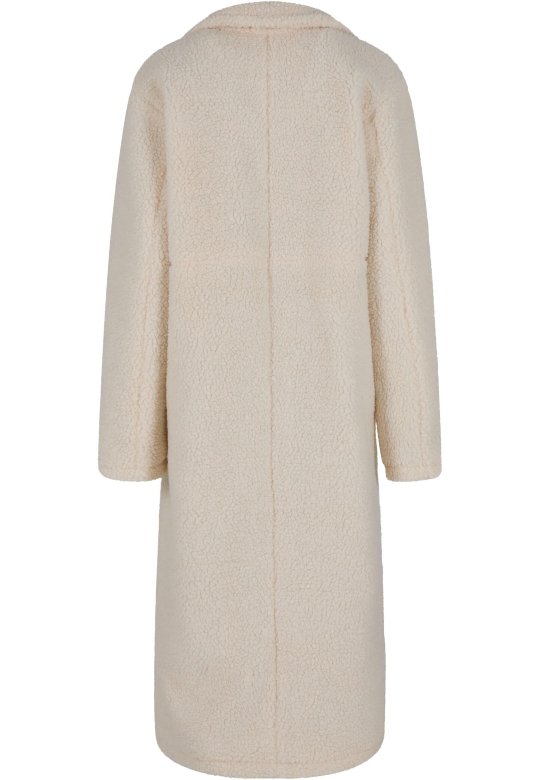 URBAN CLASSICS Winterjacke »Urban Classics Ladies Teddy Long Coat«, (1 St.), ohne Kapuze