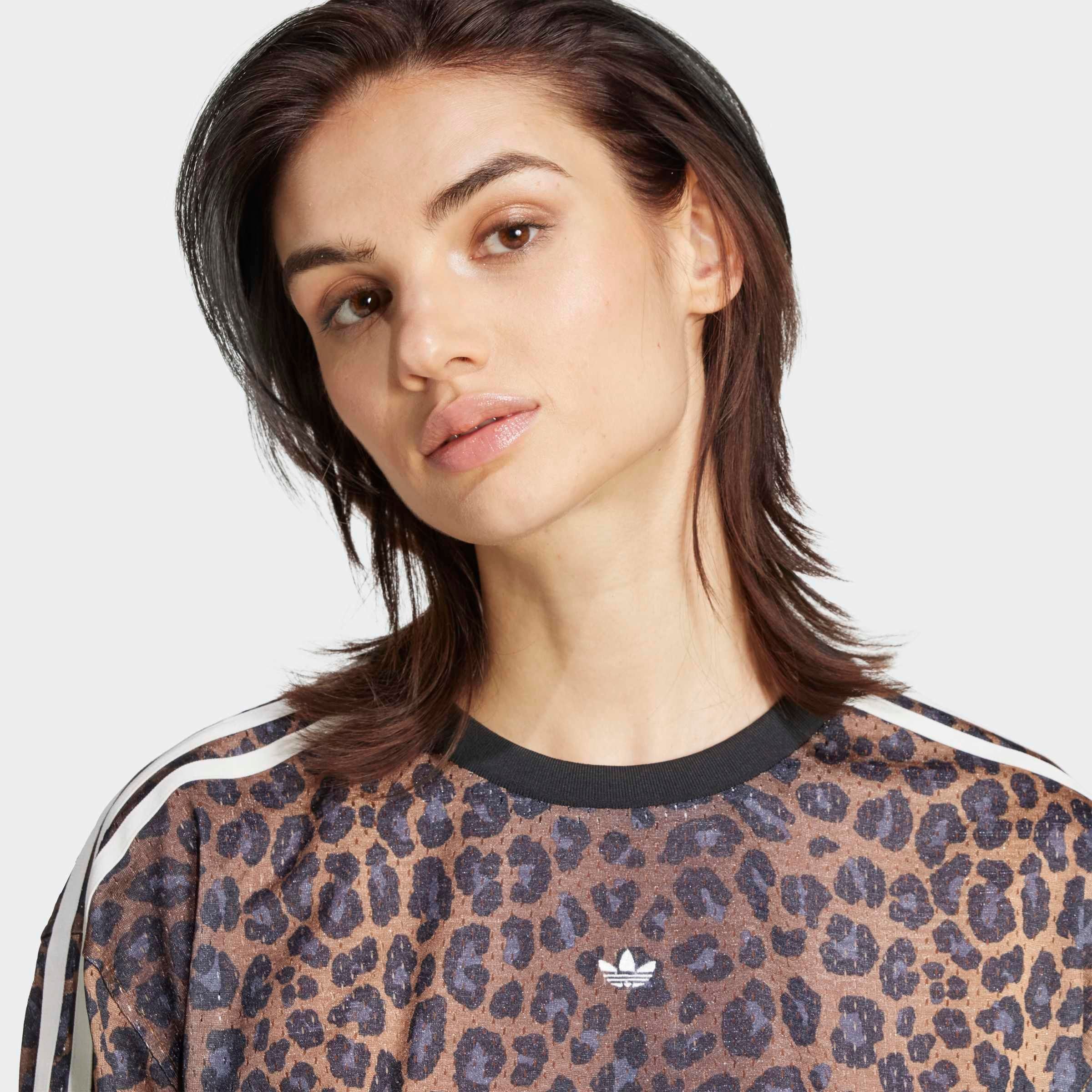 adidas Originals Shirtkleid "TEE DRESS" 1 Stk. tlg. Leoprint Shirtkleid, Dr günstig online kaufen