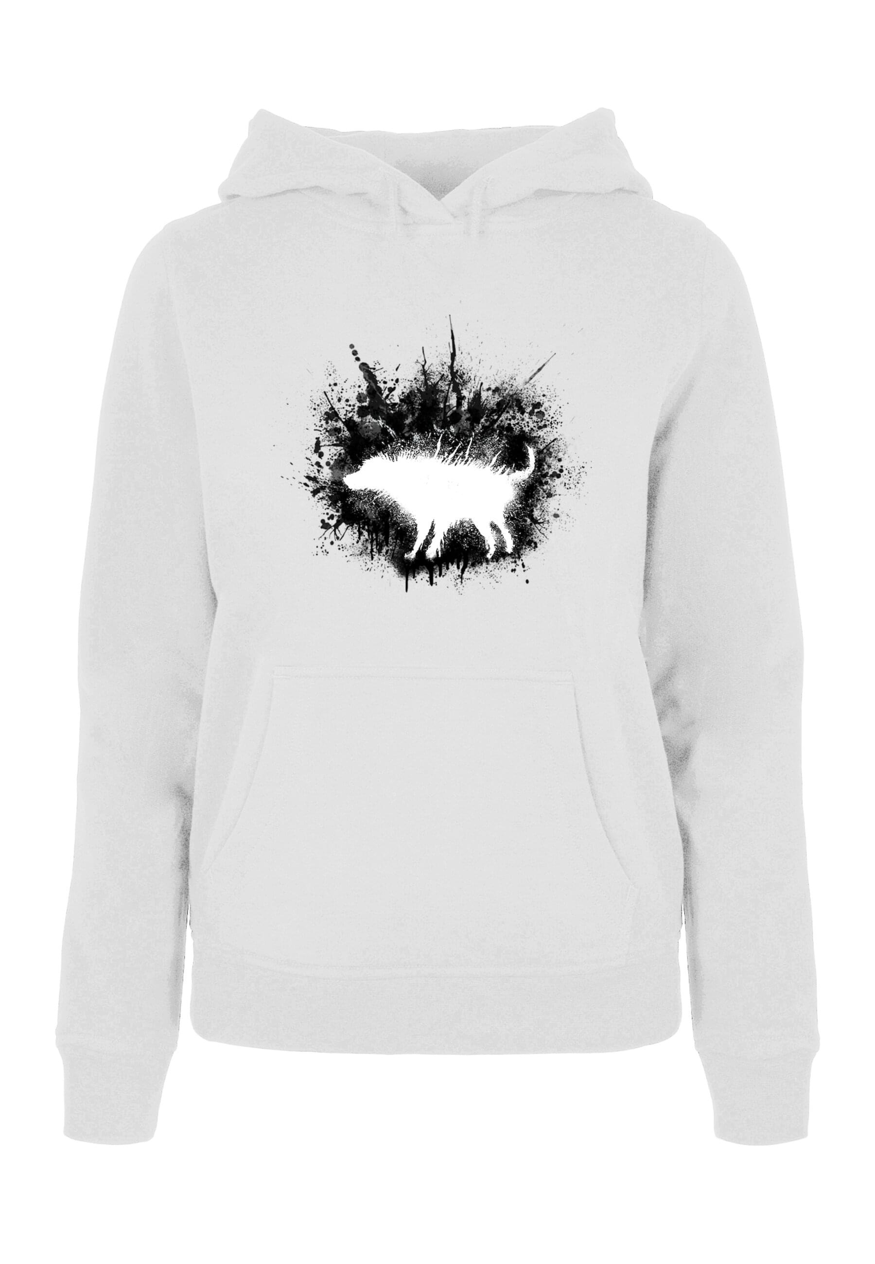 Merchcode Kapuzenpullover "Merchcode Damen Ladies Dirty Dog Hoody" 1 Stk. t günstig online kaufen