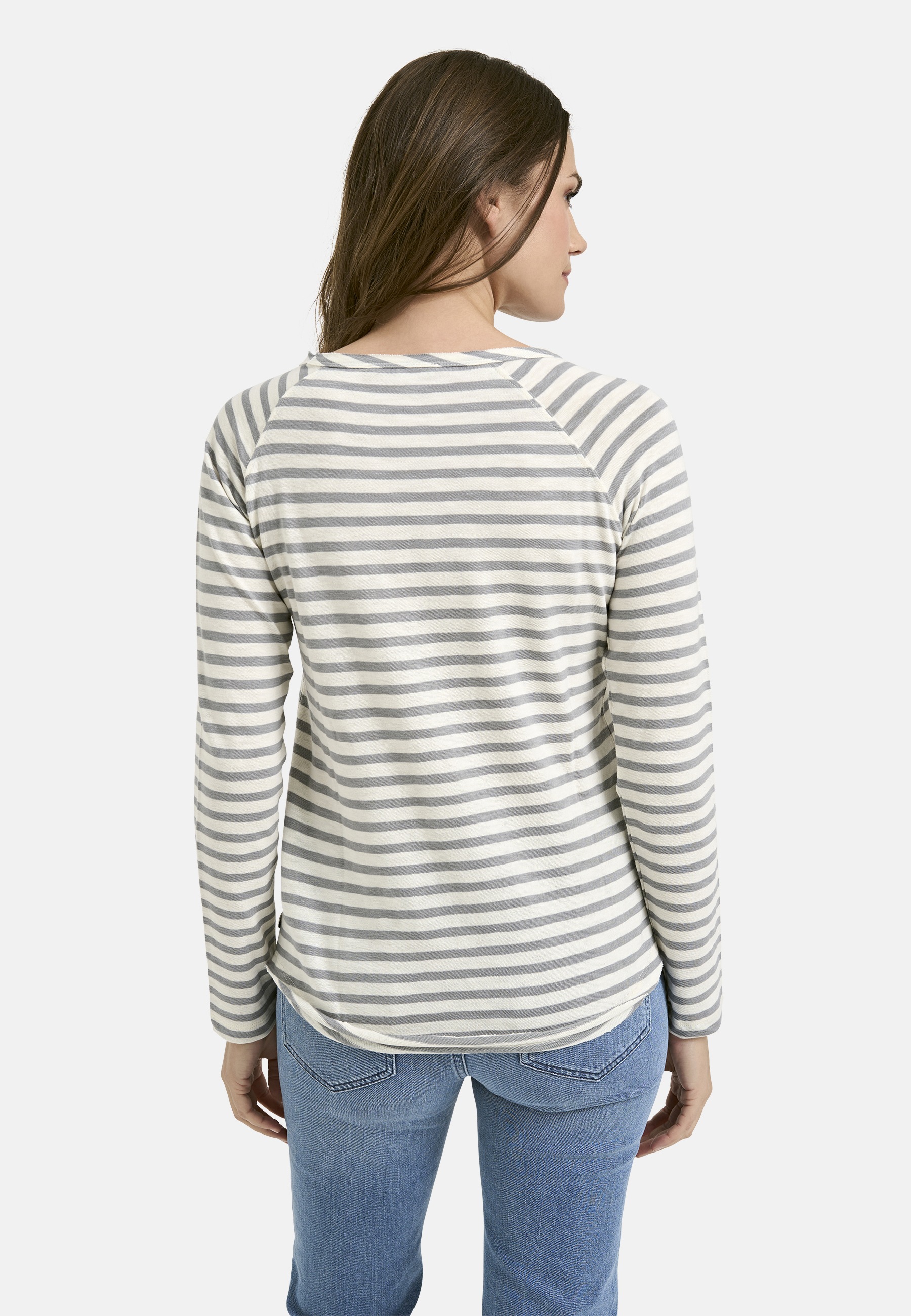 Smith & Soul Rundhalsshirt, mit offenen Kanten