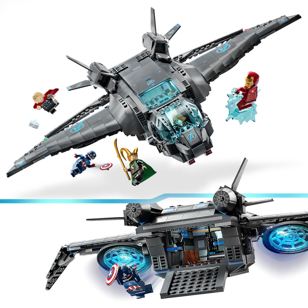 LEGO® Konstruktionsspielsteine »Der Quinjet der Avengers (76248), LEGO® Marvel«, (795 St.), Made in Europe