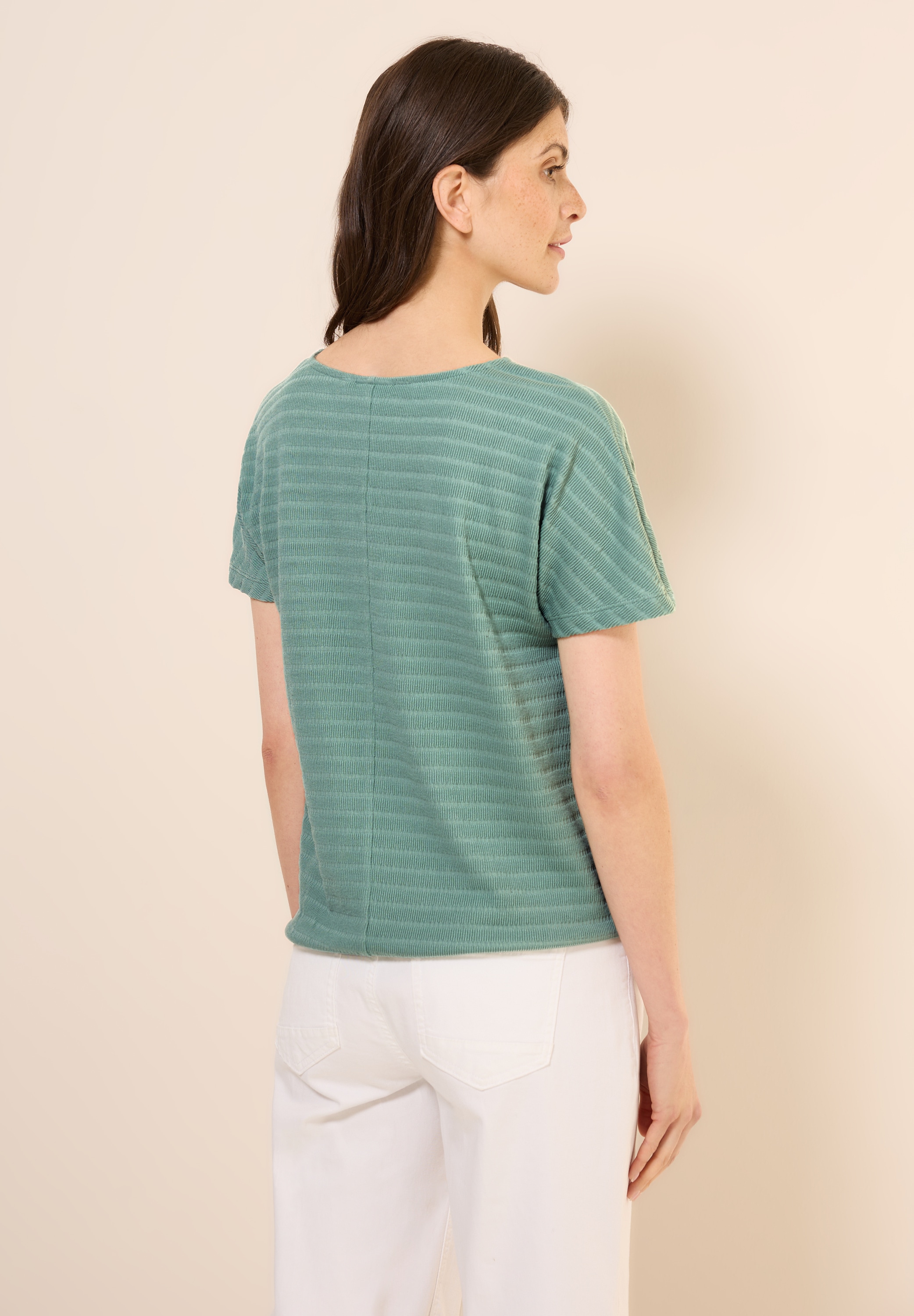 Cecil T-Shirt, mit Knoten am Saum