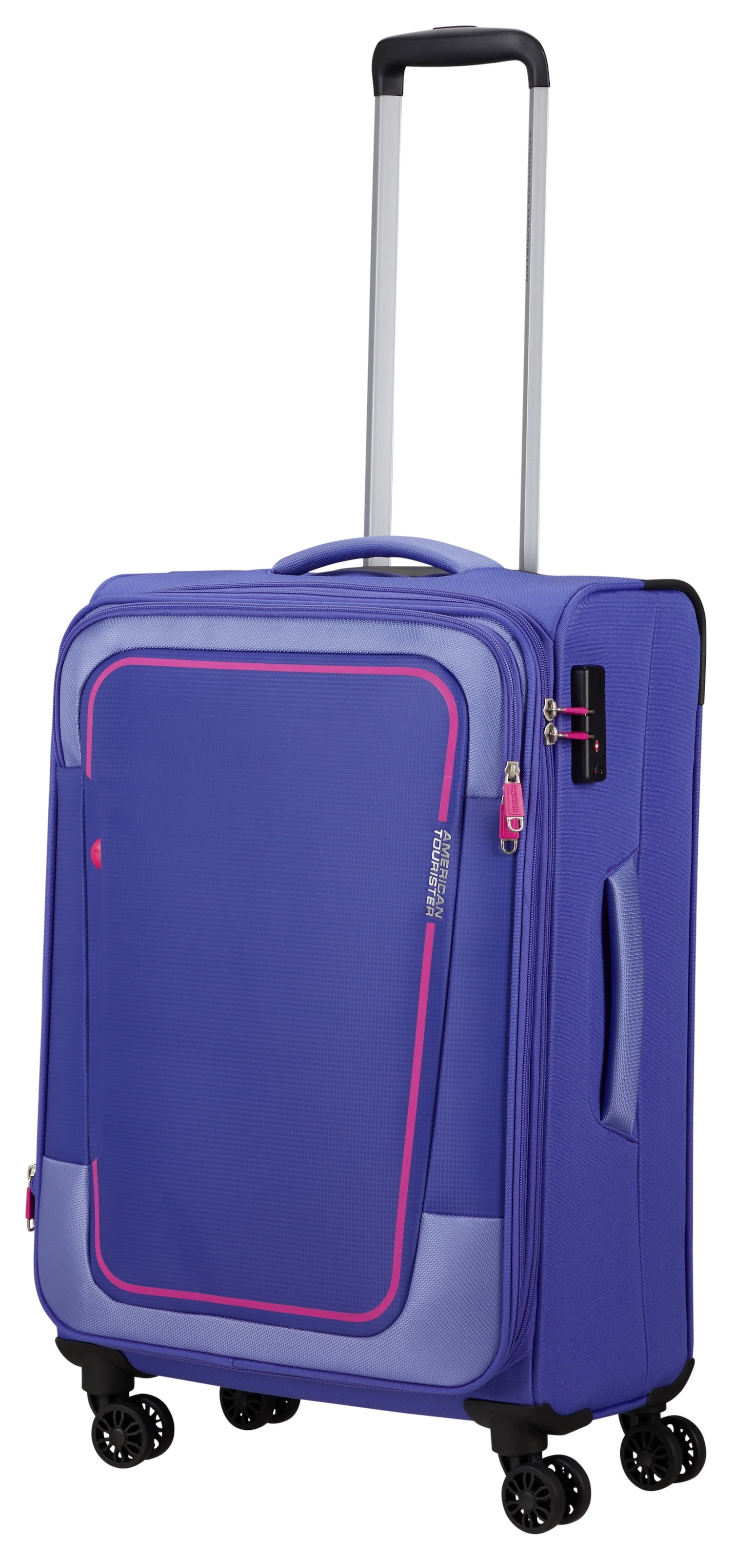 American Tourister® Weichgepäck-Trolley »PULSONIC, in verschiedenen Farben und Größen«, 4 Rollen, Reisekoffer Weichschalenkoffer TSA-Schloss