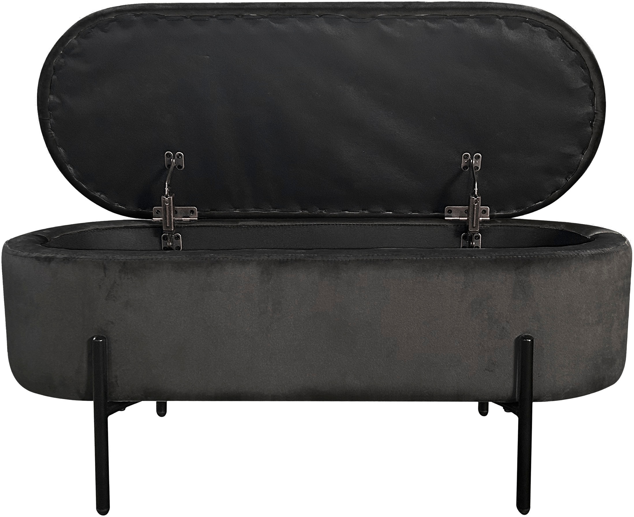 byLIVING Sitzbank »NOVA« Samt, mit Stauraum/Truhe, Innenmaß Truhe 26,5 x 83cm, Höhe: 19 cm