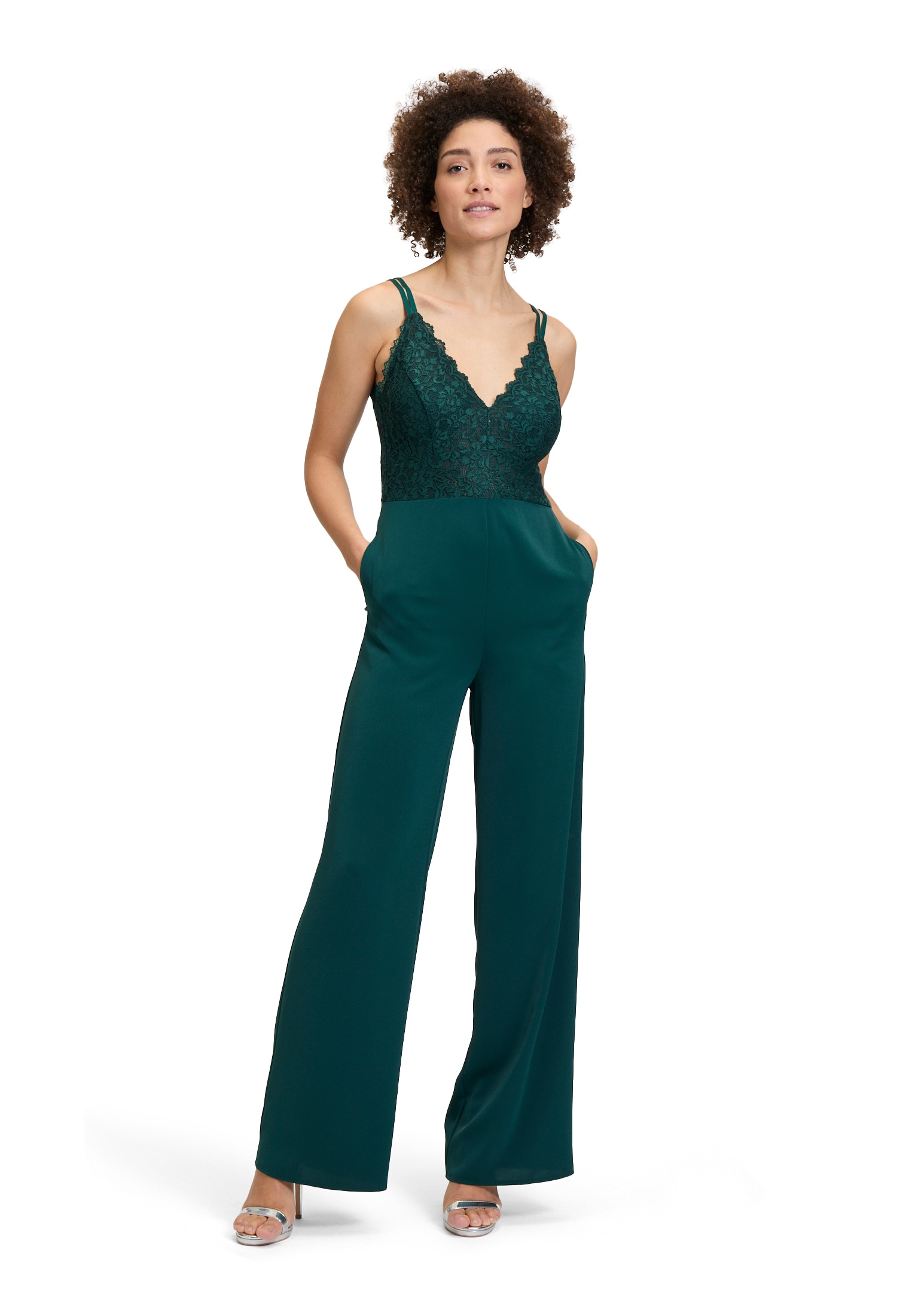 Vera Mont Overall "Vera Mont Damen Jumpsuit mit Spitze", (1 tlg.), Spitze günstig online kaufen