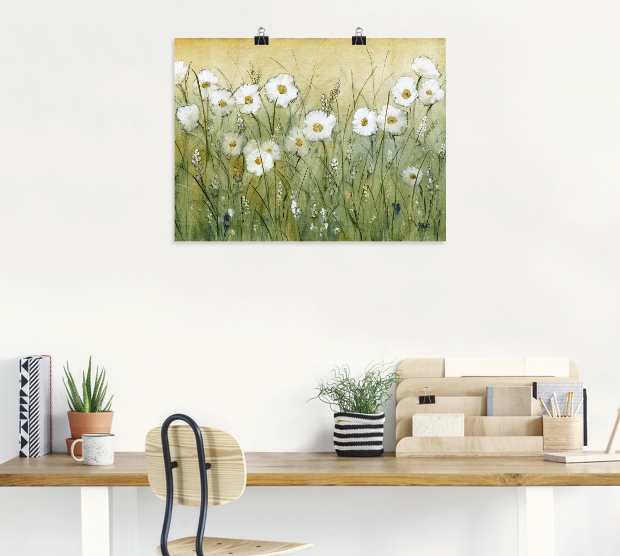 Artland Wandbild »Gänseblümchenfrühling II«, Blumen, (1 St.), als Alubild, Outdoorbild, Leinwandbild, Poster, Wandaufkleber