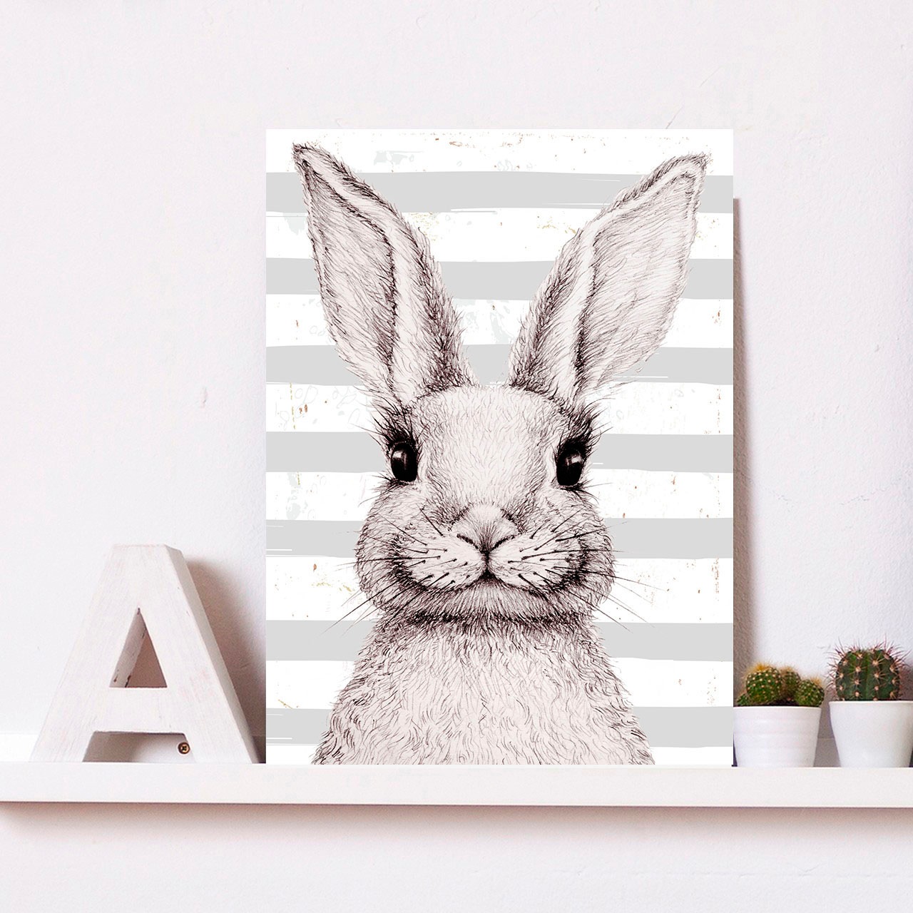 queence Metallbild "Gala", Hase, (1 St.), Stahlschilder günstig online kaufen