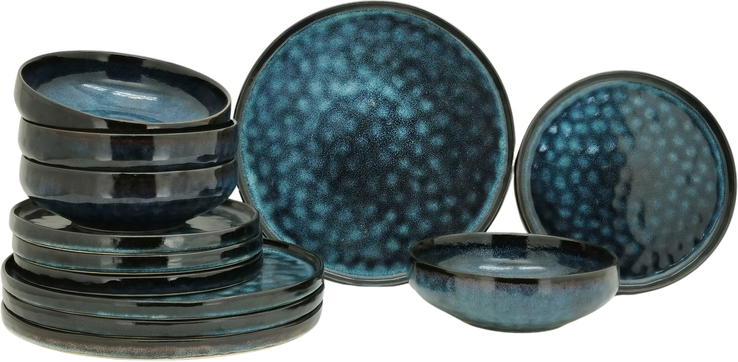 andas Kombiservice "Geschirr-Set Sorlev, mit einzigartigem Muster und Farbv günstig online kaufen