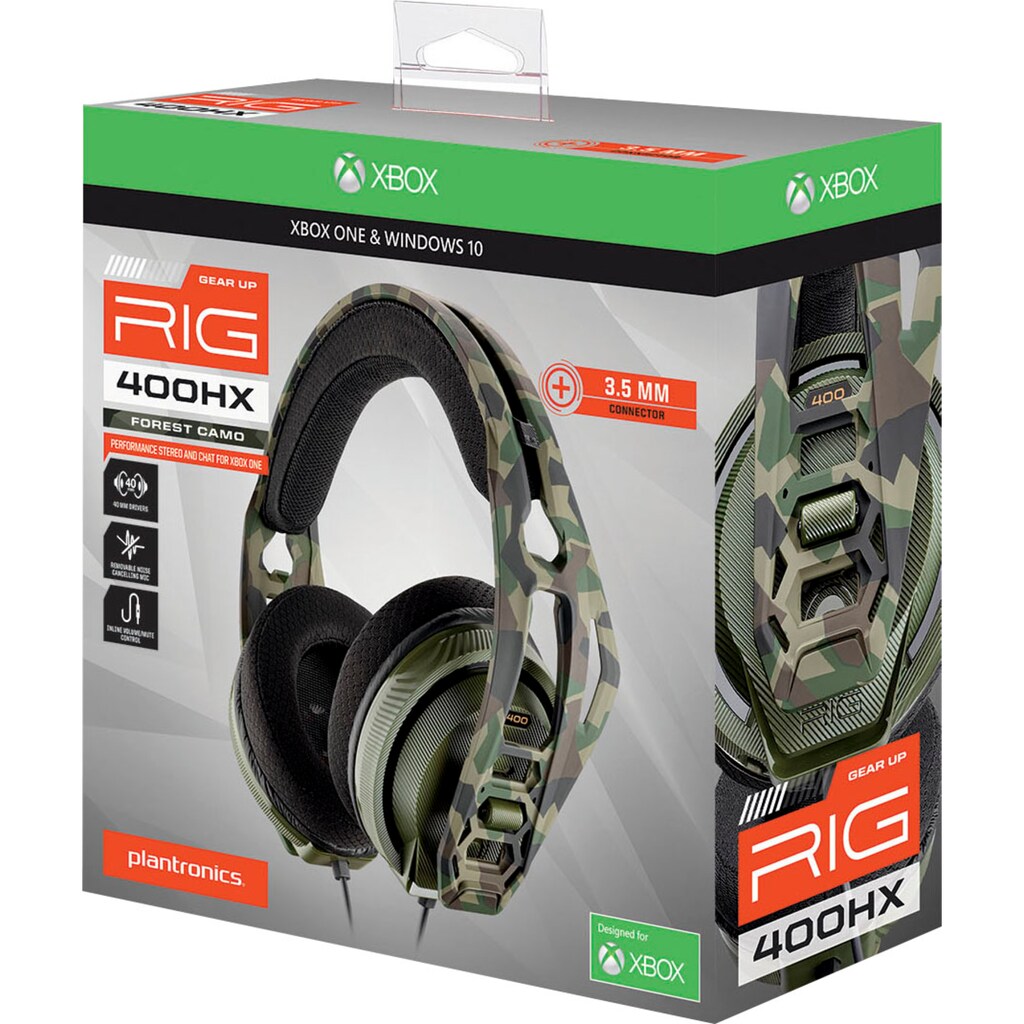 nacon Gaming-Headset »Nacon RIG 400HX Gaming-Headset, Camo-grün, 3,5 mm Klinke«