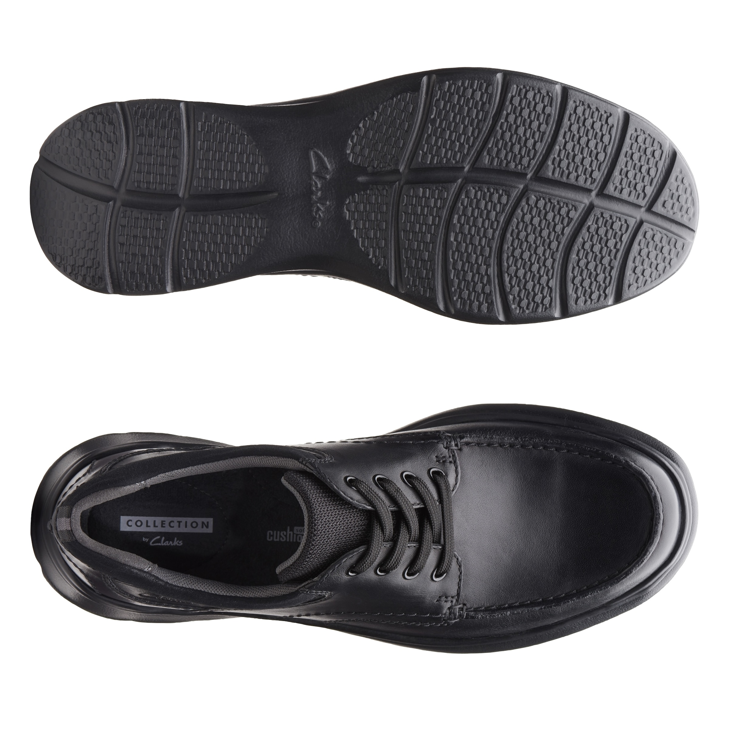 Clarks Schnürschuh »Cotrell Edge«, Komfortschuh, Halbschuh mit gepolstertem Schaftrand