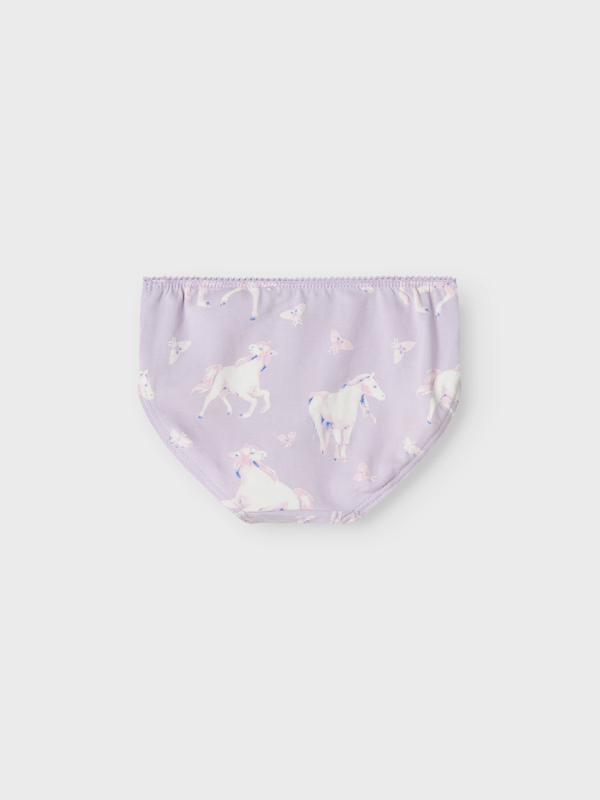 Name It Schlüpfer »NMFBRIEFS 3P PASTEL LILAC HORSE NOOS«, (Packung, 3 St.)