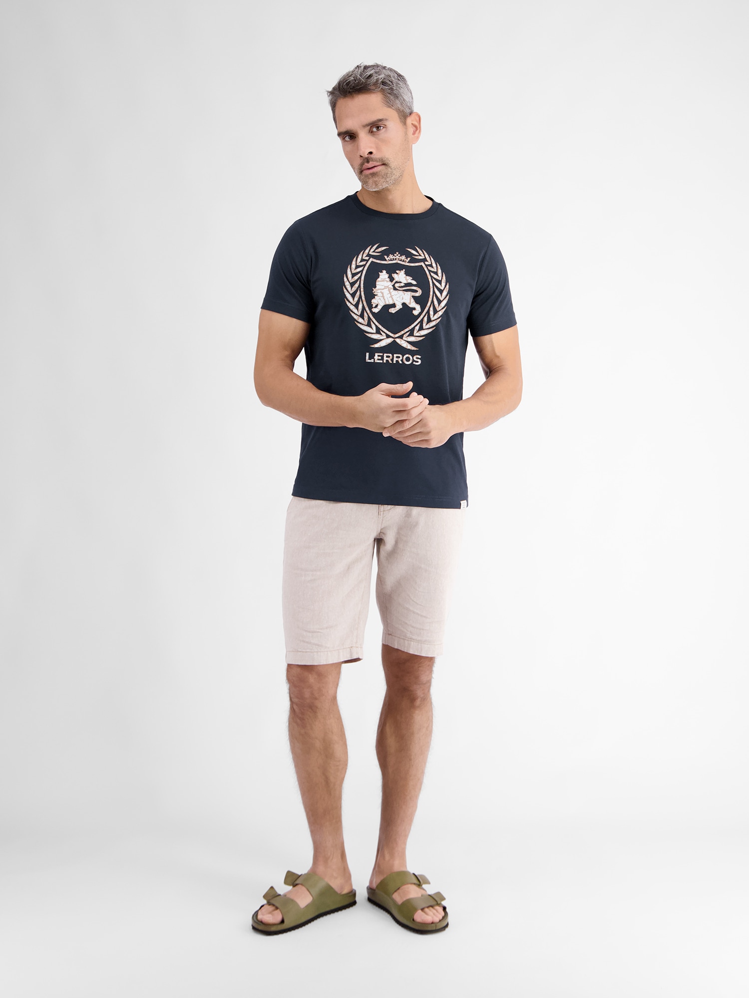 LERROS T-Shirt »LERROS T-Shirt mit Logoprint«