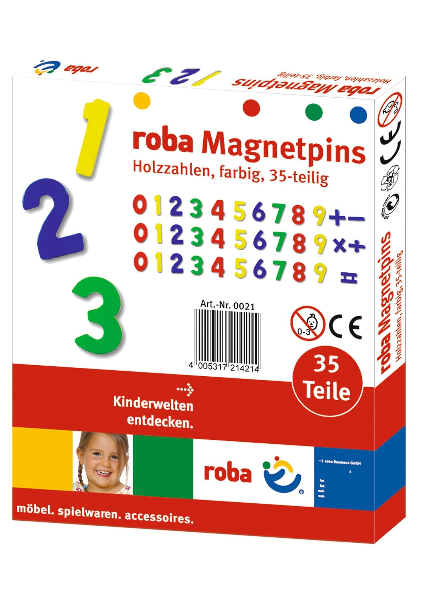 Magnet »Magnetzahlen«, (35 St.)