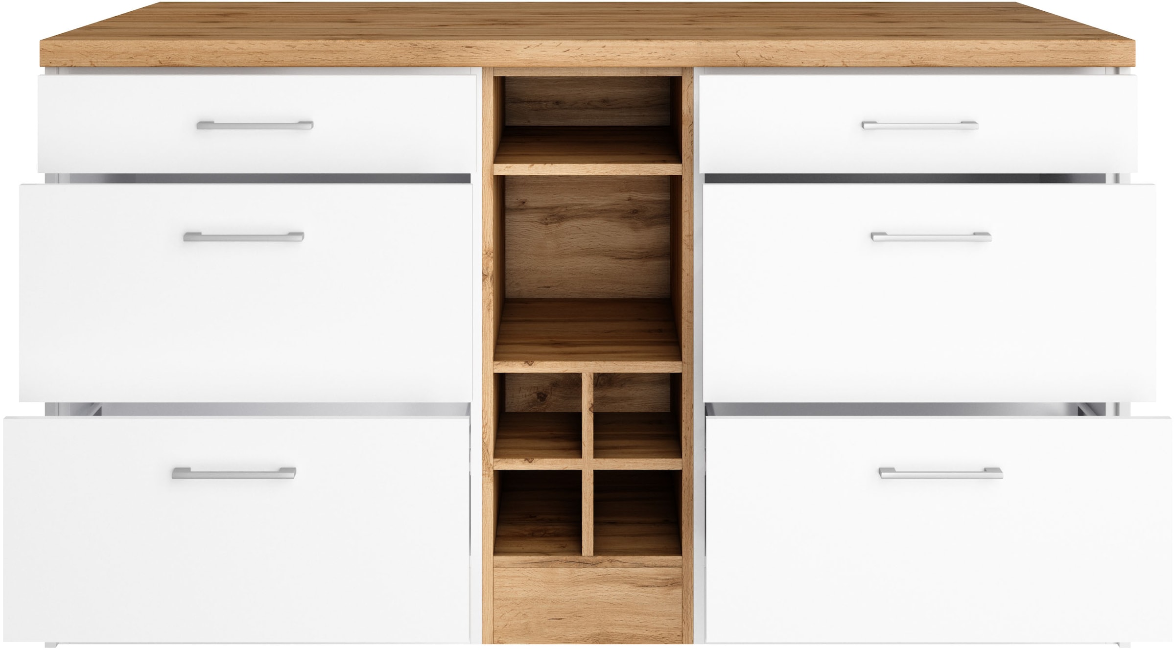 KOCHSTATION Kücheninsel »KS-Milan«, Stellmaß 153/100 cm, viel Stauraum, Lebensmittelpunkt: Küche
