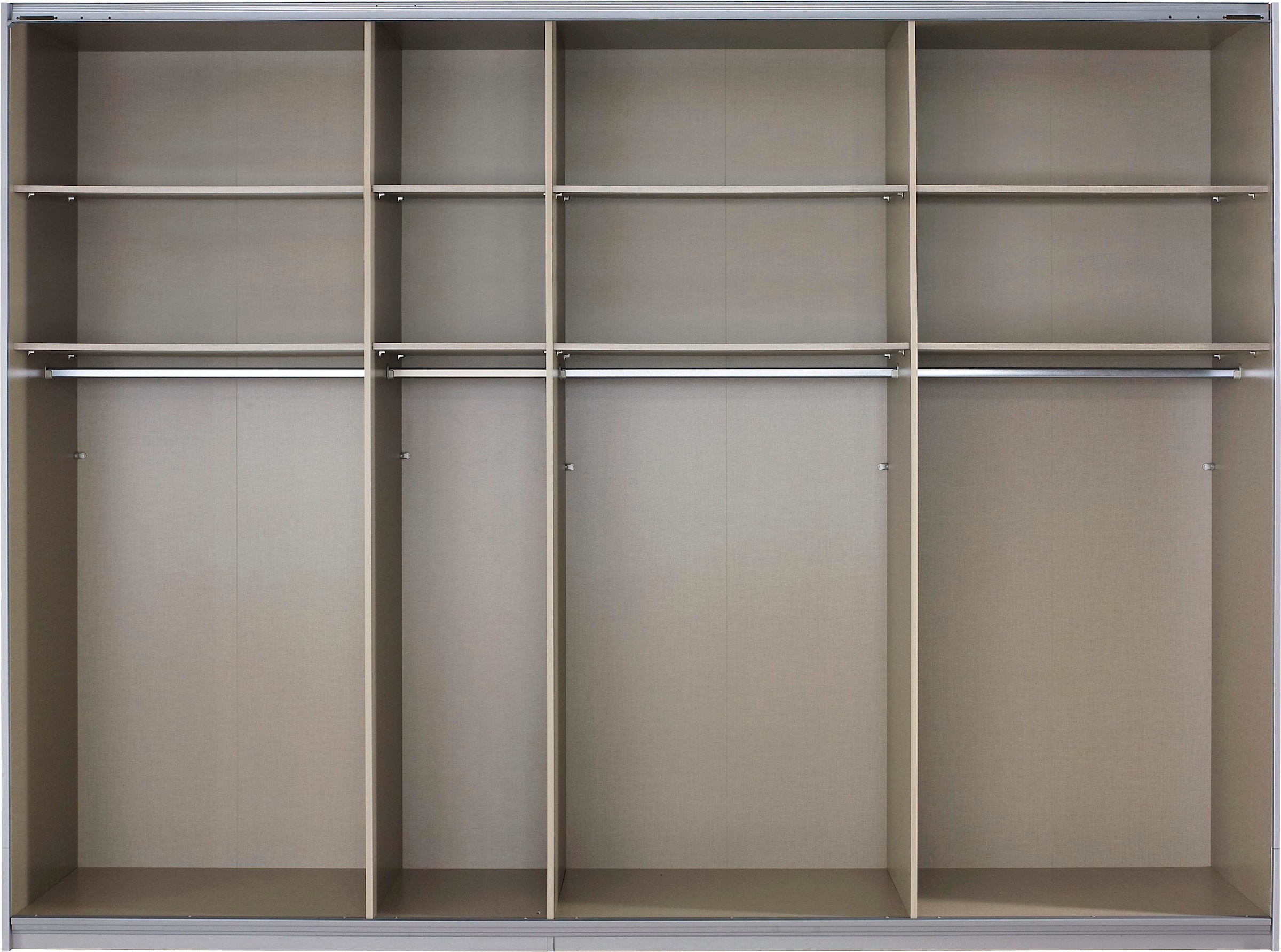 rauch Schwebetürenschrank »Quadra Bestseller Schlafzimmerschrank in vielen Breiten«, Kleiderschrank Garderobenschrank Schrank mit Glaselementen