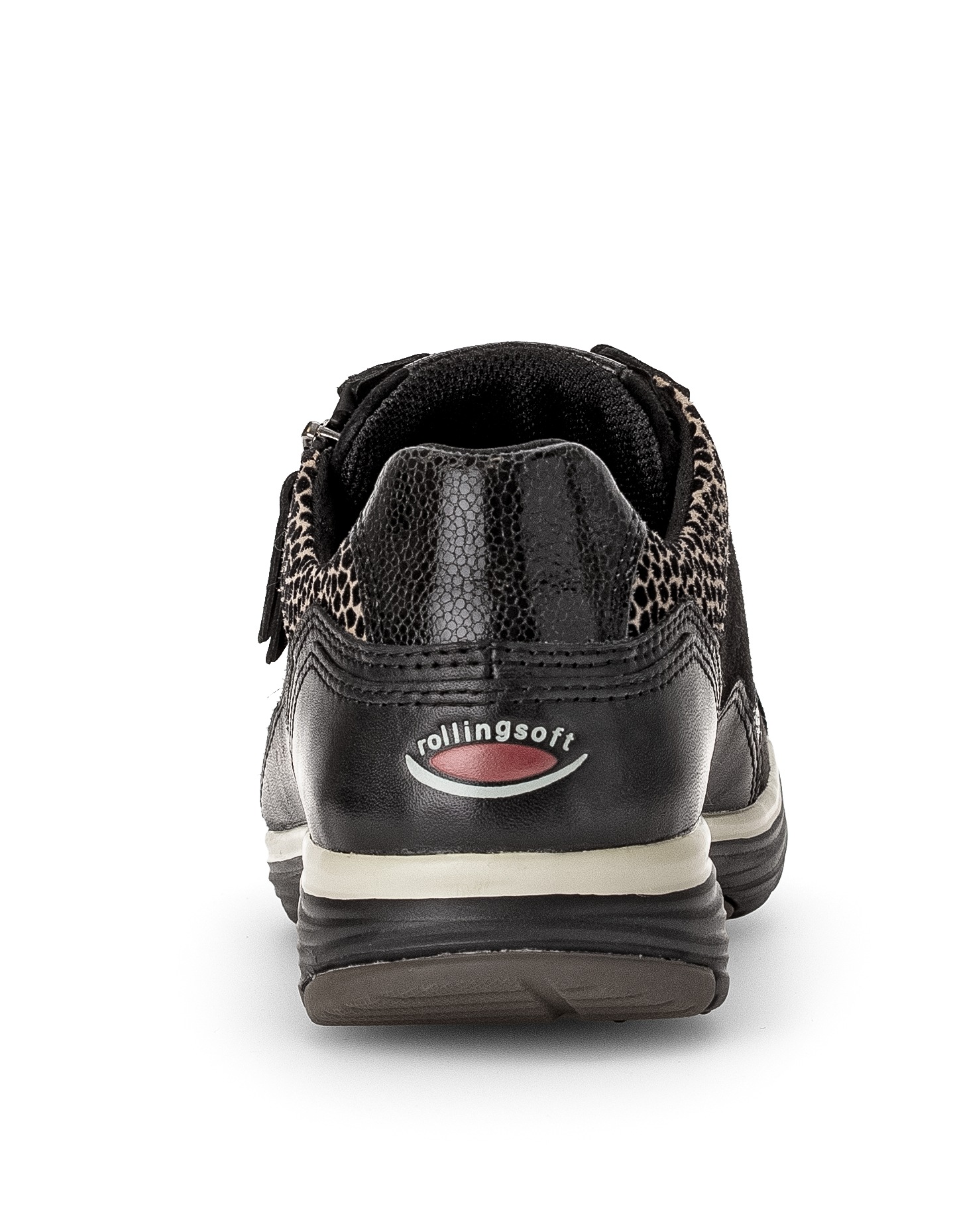 Gabor Rollingsoft Keilsneaker, Komfortschuh, Halbschuh, Schnürschuh mit Logo an der Ferse