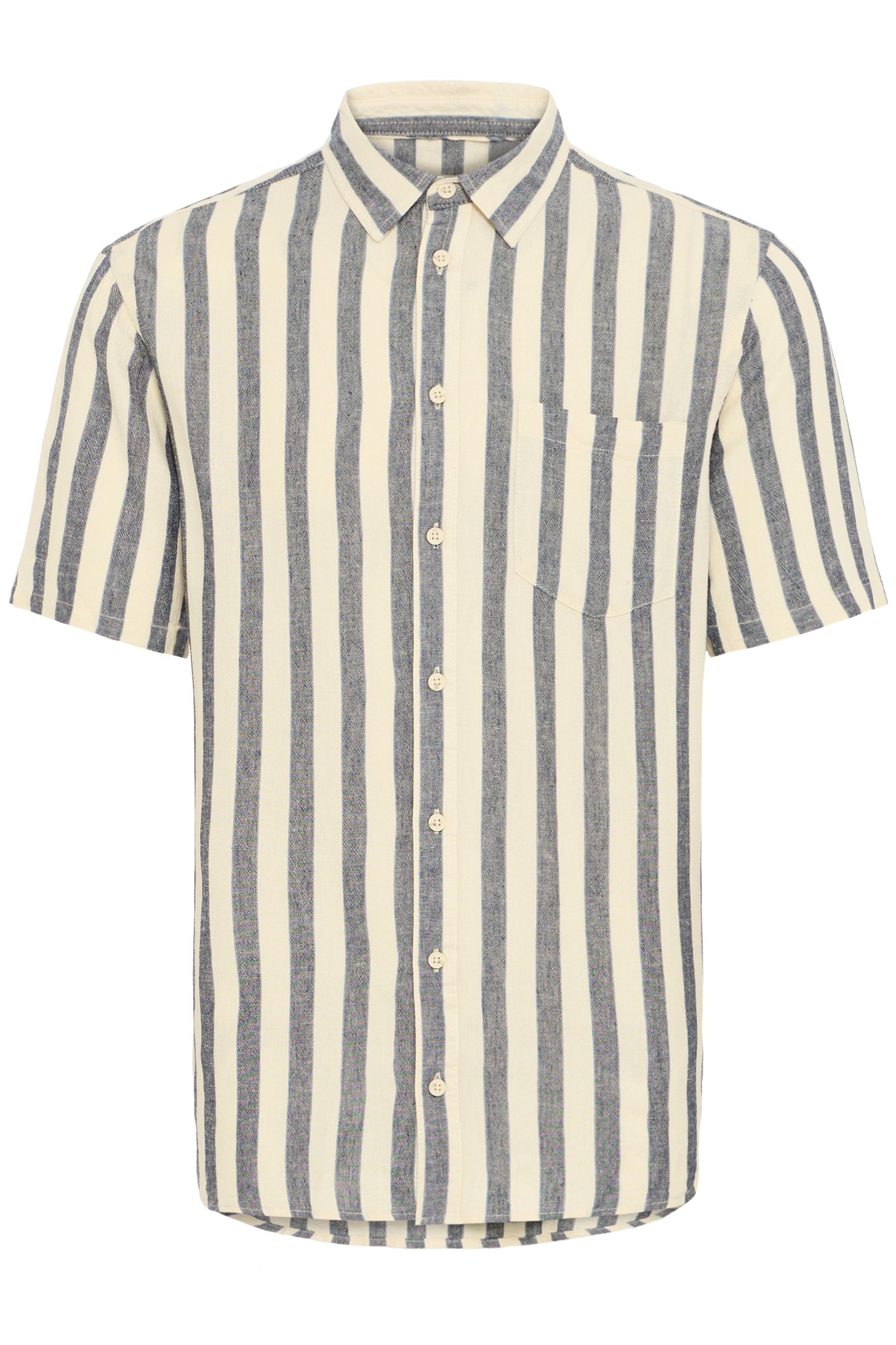 Blend Leinenhemd "BHABAN", Stilvolles Kurzarmhemd aus Leinenmix günstig online kaufen