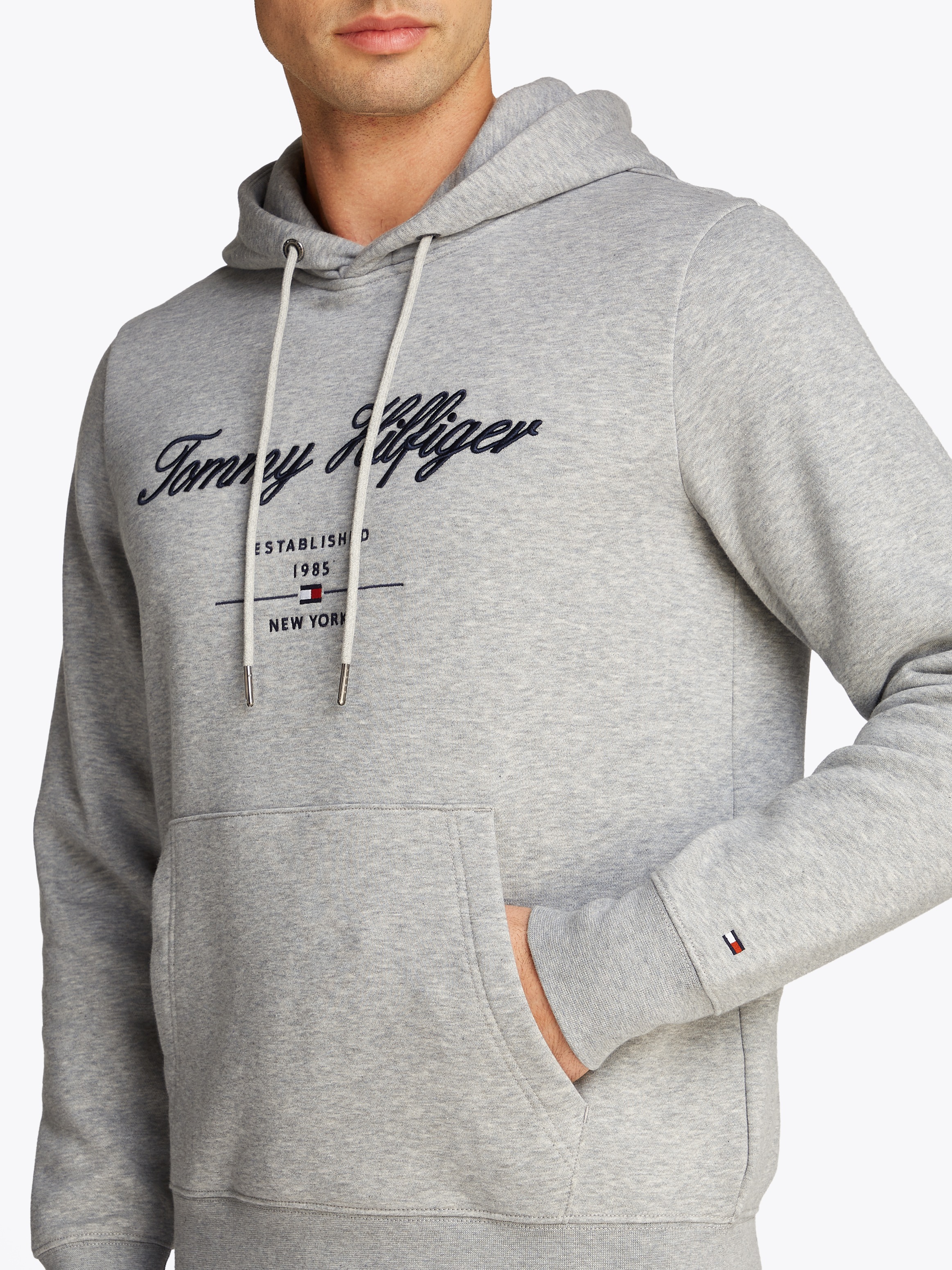 Tommy Hilfiger Hoodie "SCRIPT LOGO HOODY", mit aufgesticktem Logo günstig online kaufen