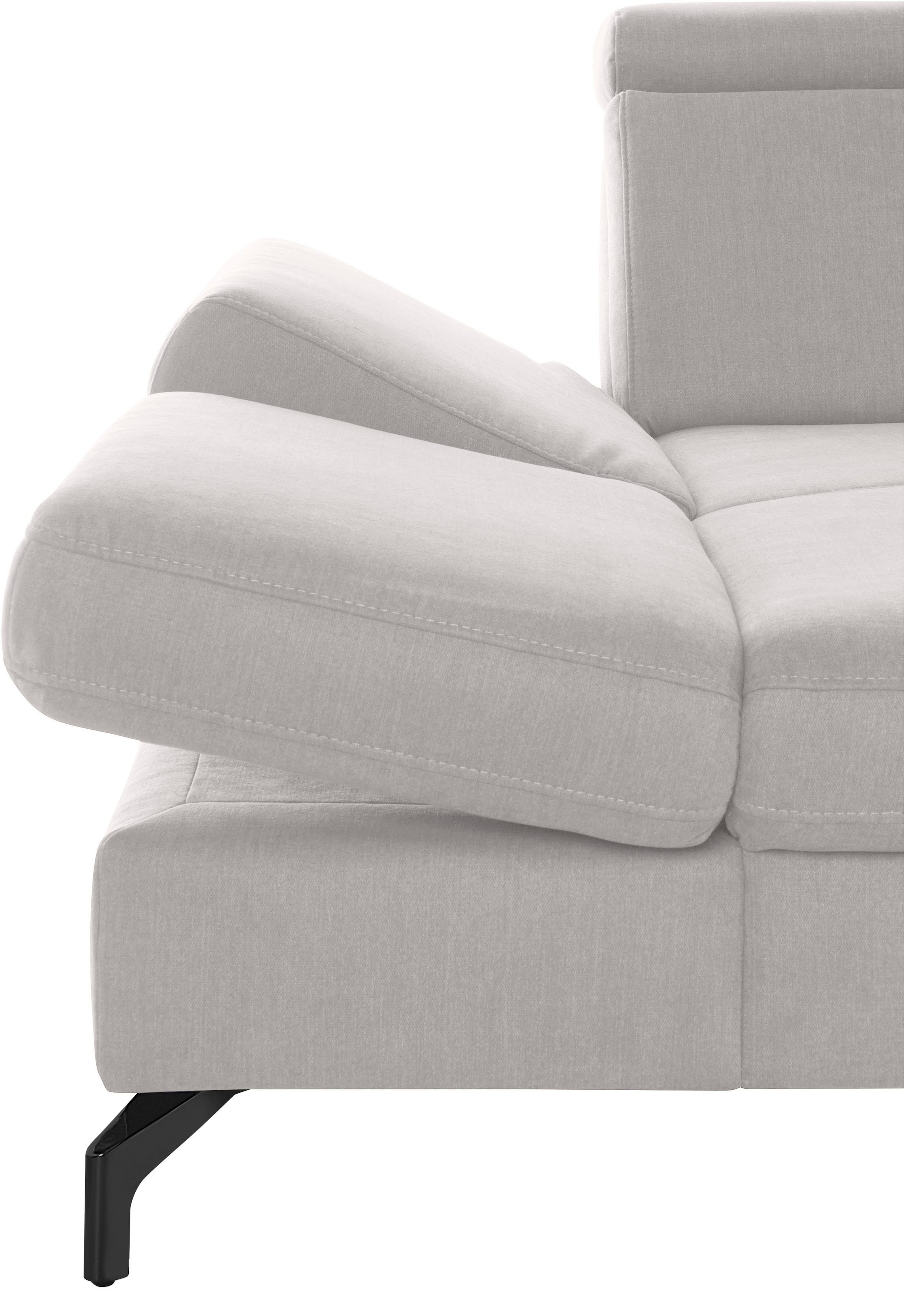 sit&more Wohnlandschaft »Brisbane U-Form«, Fußhöhe 12 cm, inklusive Sitztiefen-, Armteil- und Kopfteilverstellung