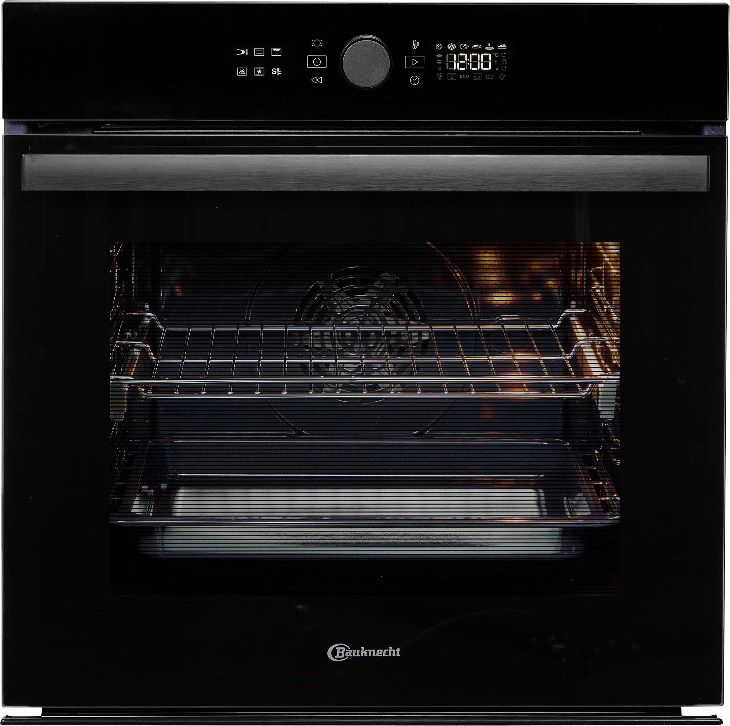 BAUKNECHT Backofen "BBI4S8HM1SK", schwarz, Küche, Backöfen, 310C Pizza-Funktion – wie frisch aus dem Steinofen, AirFry-Funktion