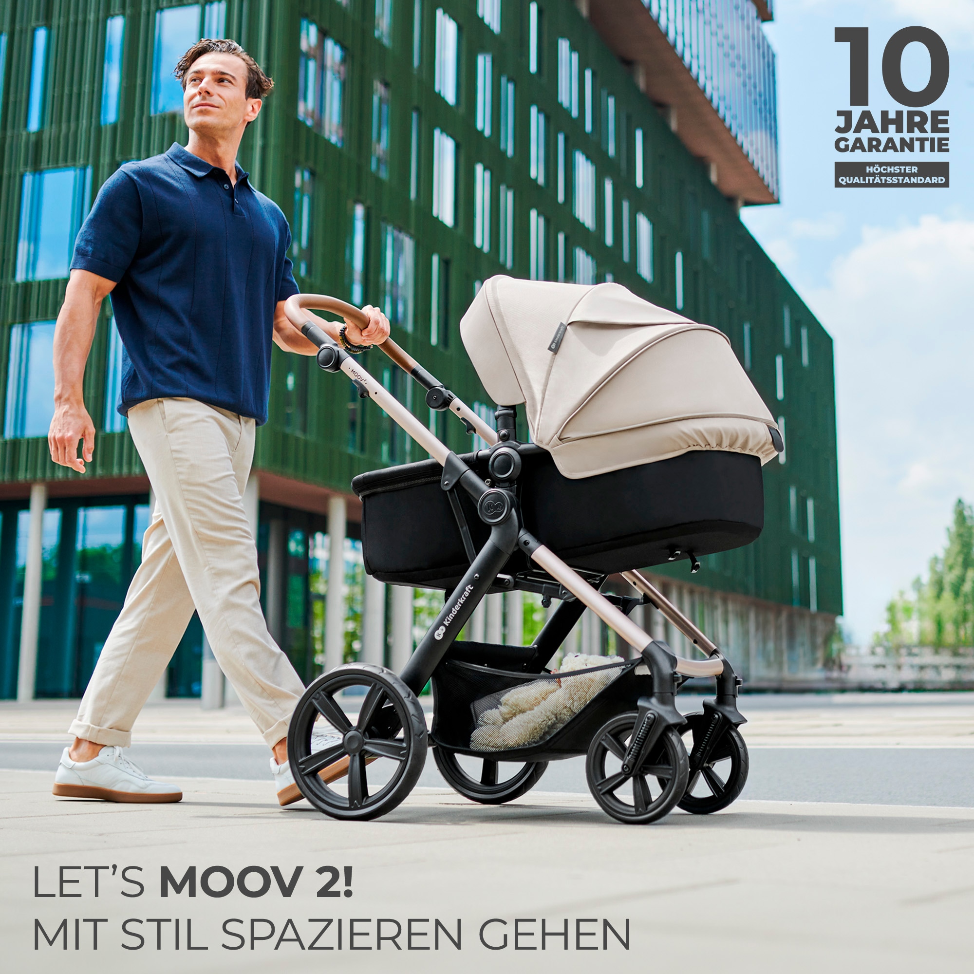 Kinderkraft Kombi-Kinderwagen »MOOV 2 Air 3IN1« 27 kg mit Luftreifen