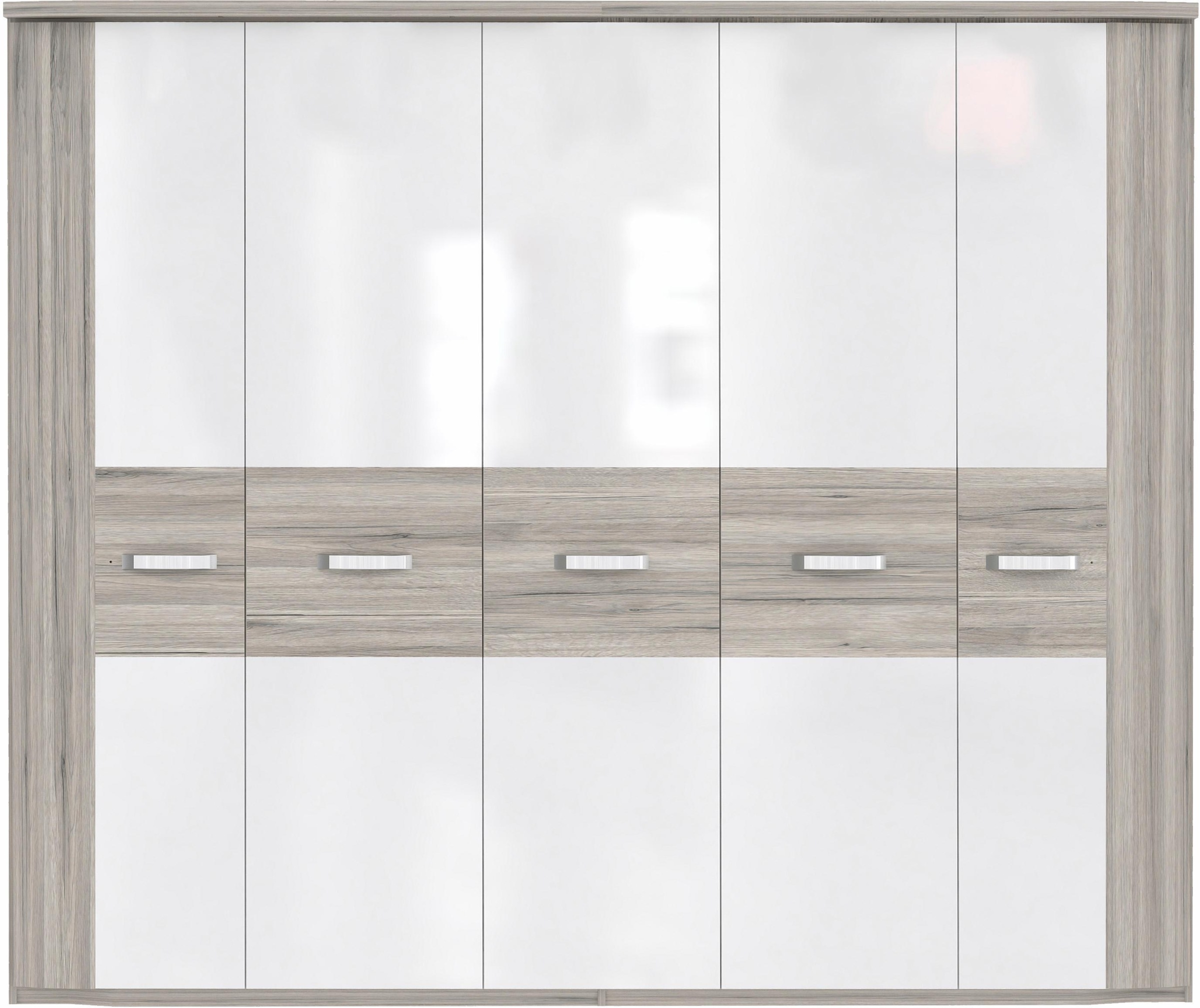 FORTE Kleiderschrank "Rondino", (Maße: B/H/T ca. 250x214x62 cm), mit Kranz günstig online kaufen