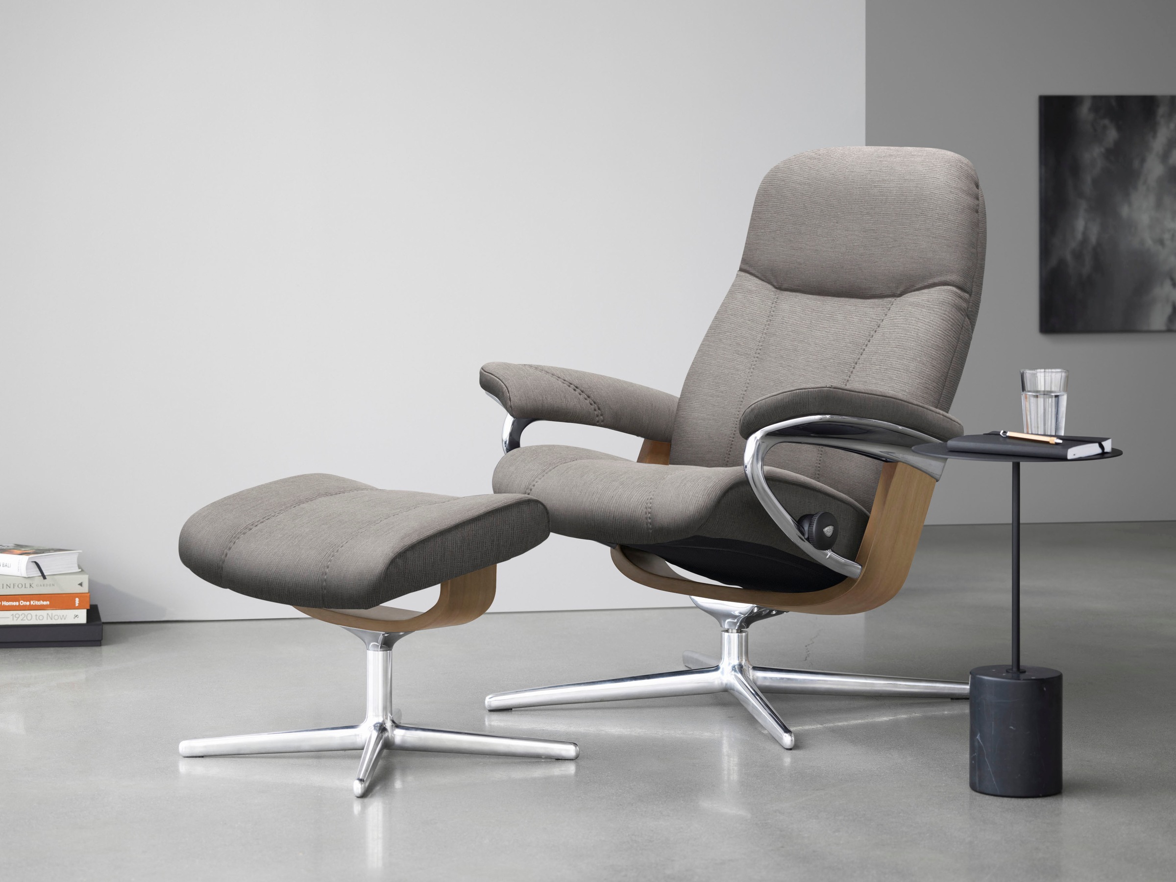 Stressless® Relaxsessel »Consul«, mit Cross Base, Größe S, M & L, Holzakzent Eiche