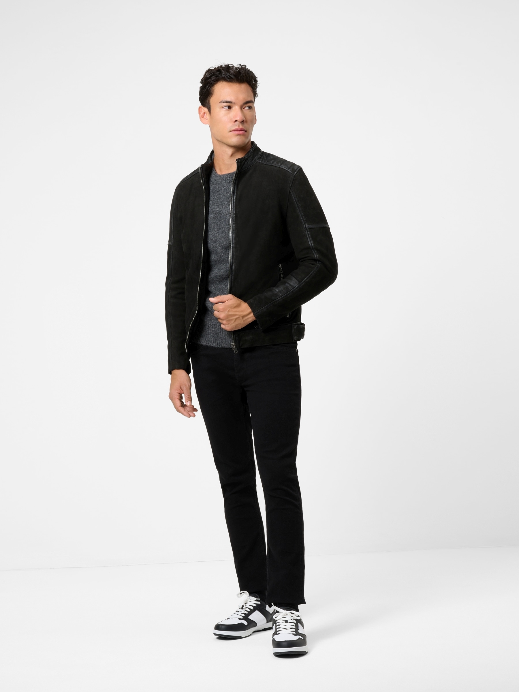 RICANO Bikerjacke »Lederjacke Luca« Handgefertigt aus echtem Leder