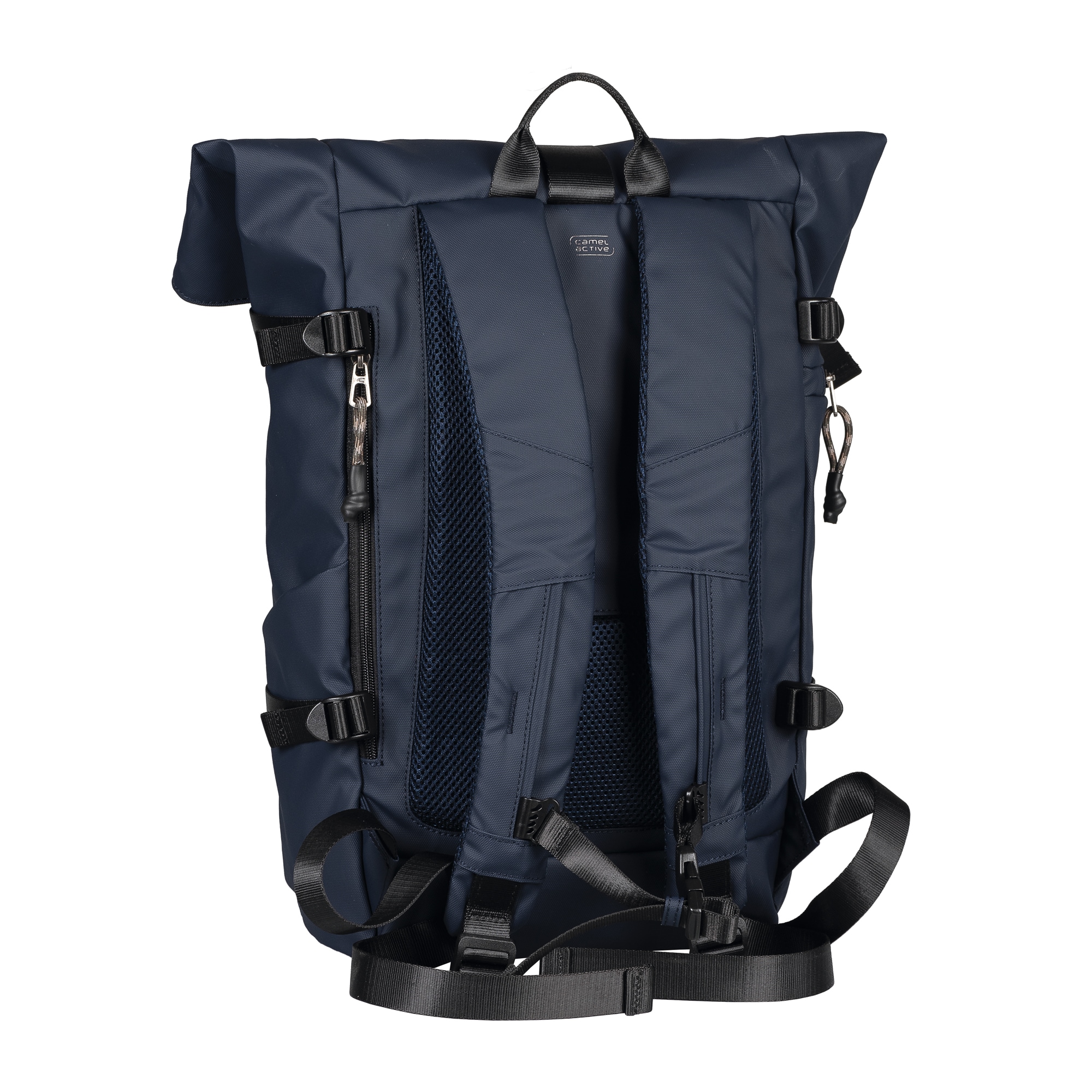 camel active Rucksack »Explore« wasserabweisendes recyceltes Nylon und reflektierende Reißverschlüsse