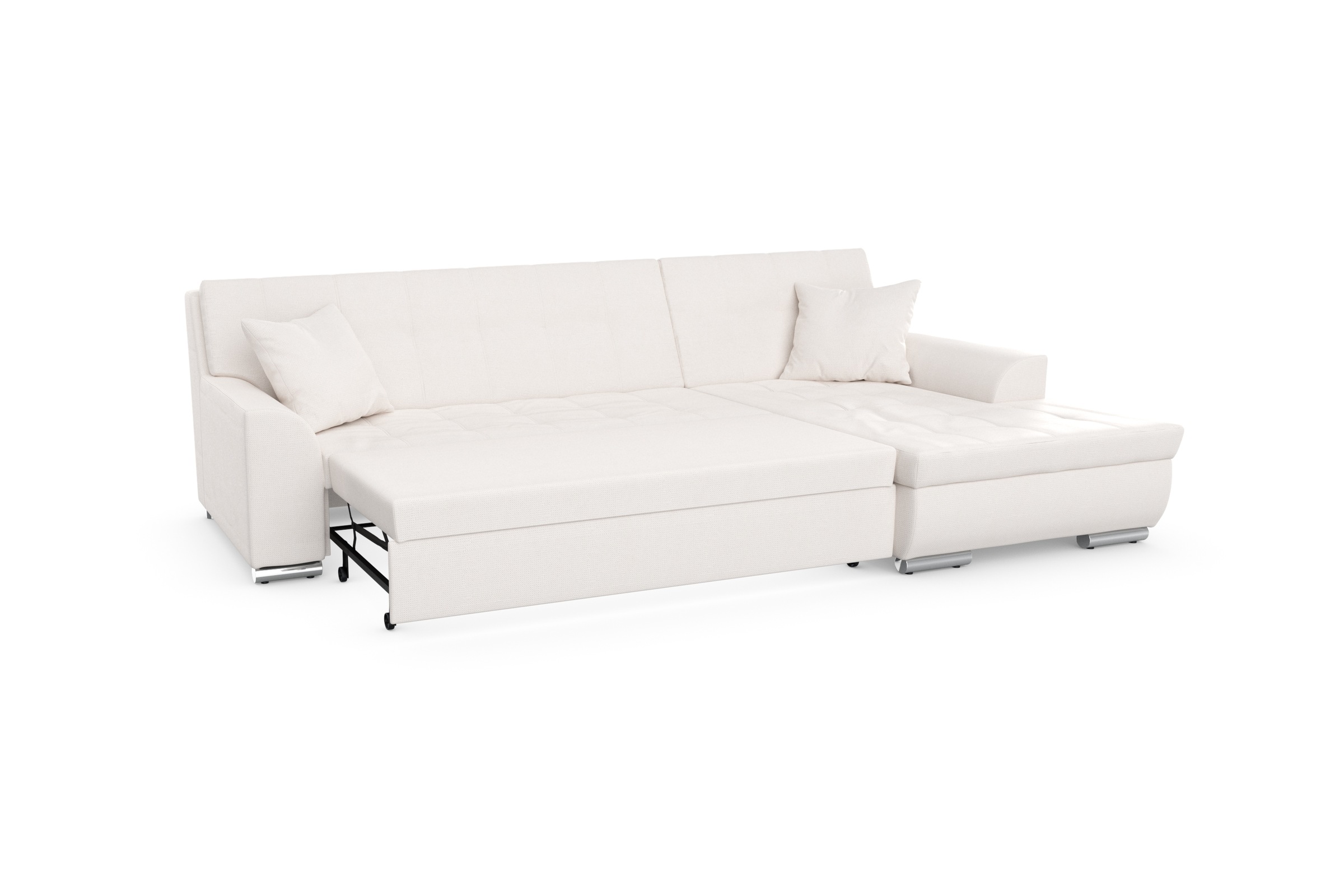 DOMO collection Ecksofa Treviso, wahlweise mit Bettfunktion, incl. Zierkissen