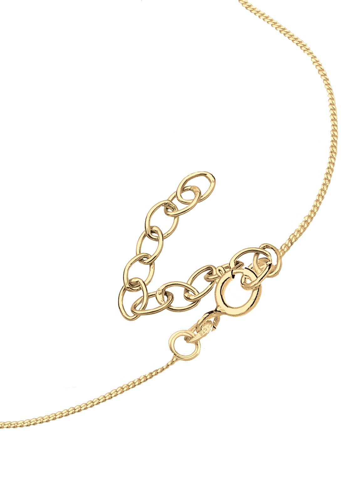Elli Kette mit Anhänger »Heißluftballon Emaille 925 Sterling Silber vergoldet«