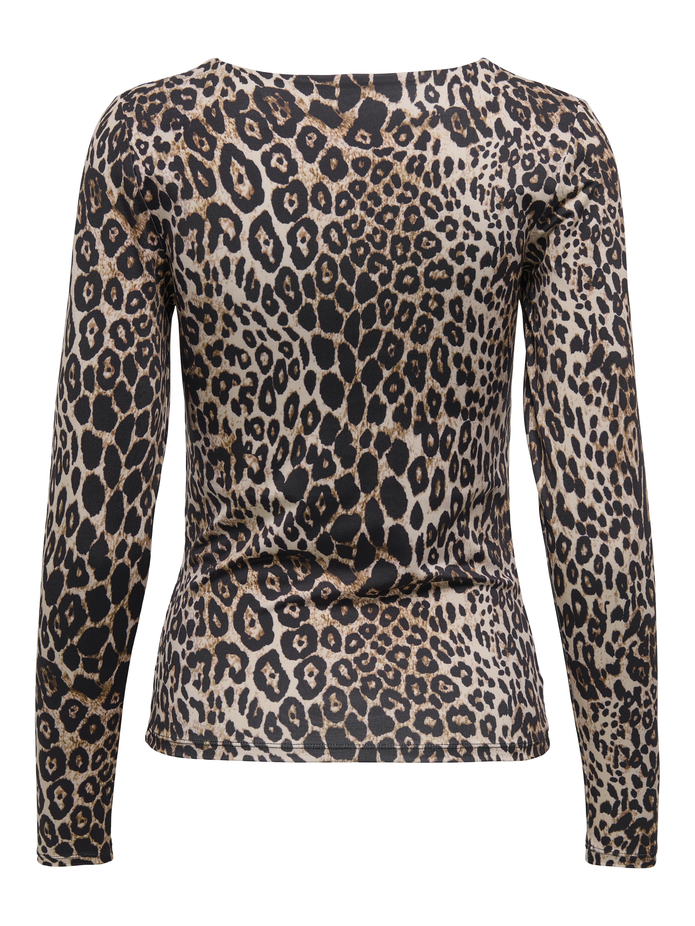 ONLY Langarmshirt »ONLLONE LEO L/S TWO WAY TOP JRS«, Mit tiefem Ausschnitt vorne oder hinten zu tragen