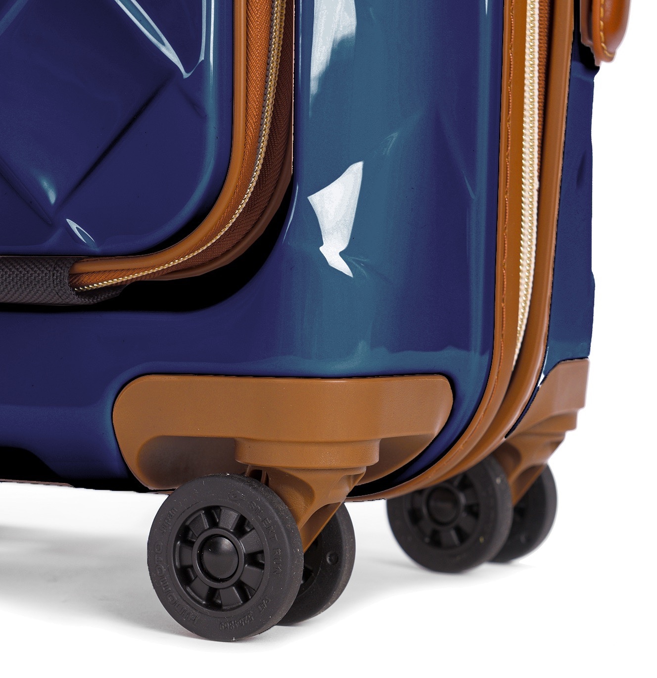 Stratic Handgepäck-Trolley »Leather&More Hartschalen-Koffer S mit Vortasche«, 4 Rollen, Handgepäck Reisekoffer Reisegepäck TSA-Zahlenschloss Vortasche