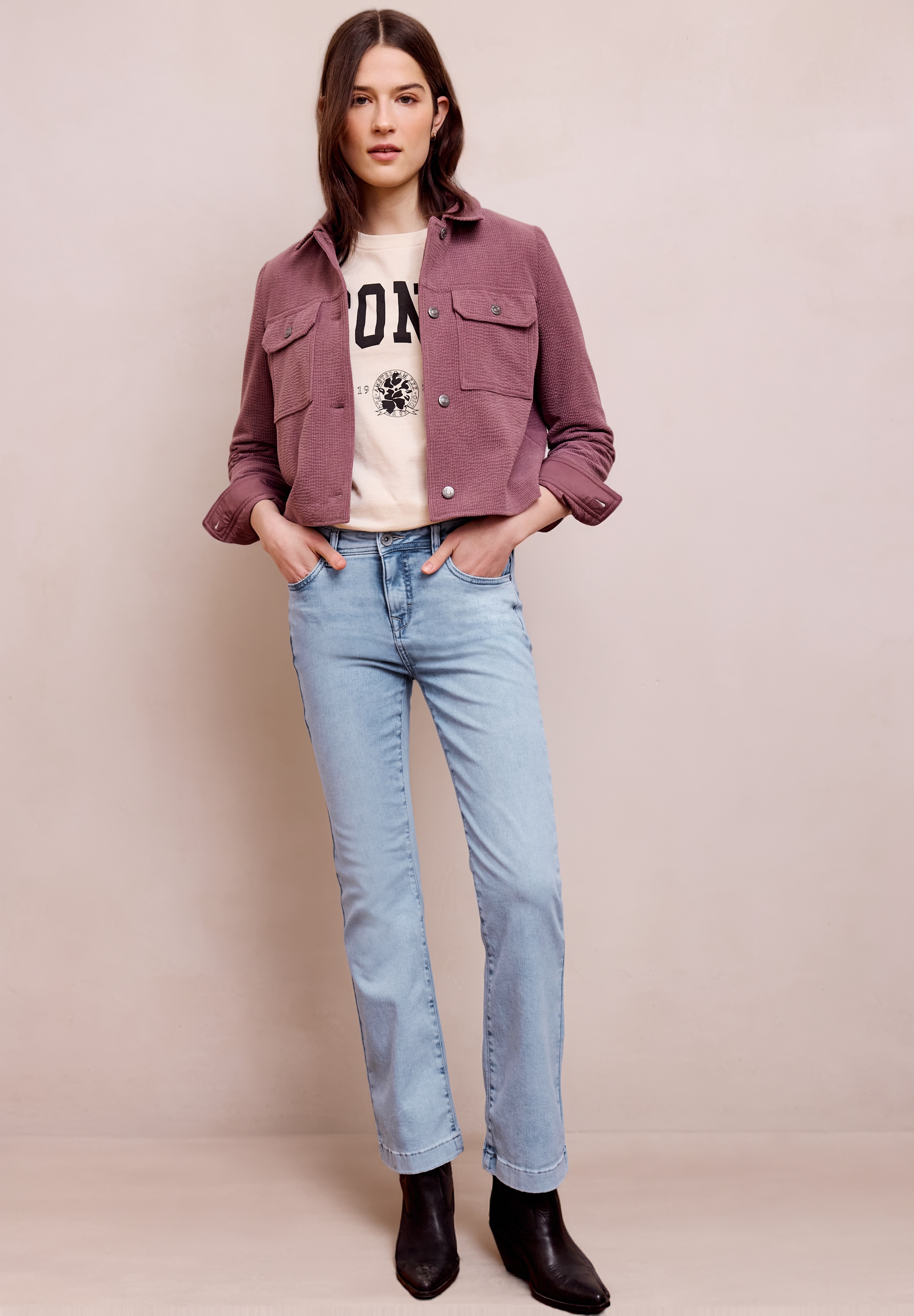 STREET ONE STUDIO Slim-fit-Jeans 5-Pocket-Style