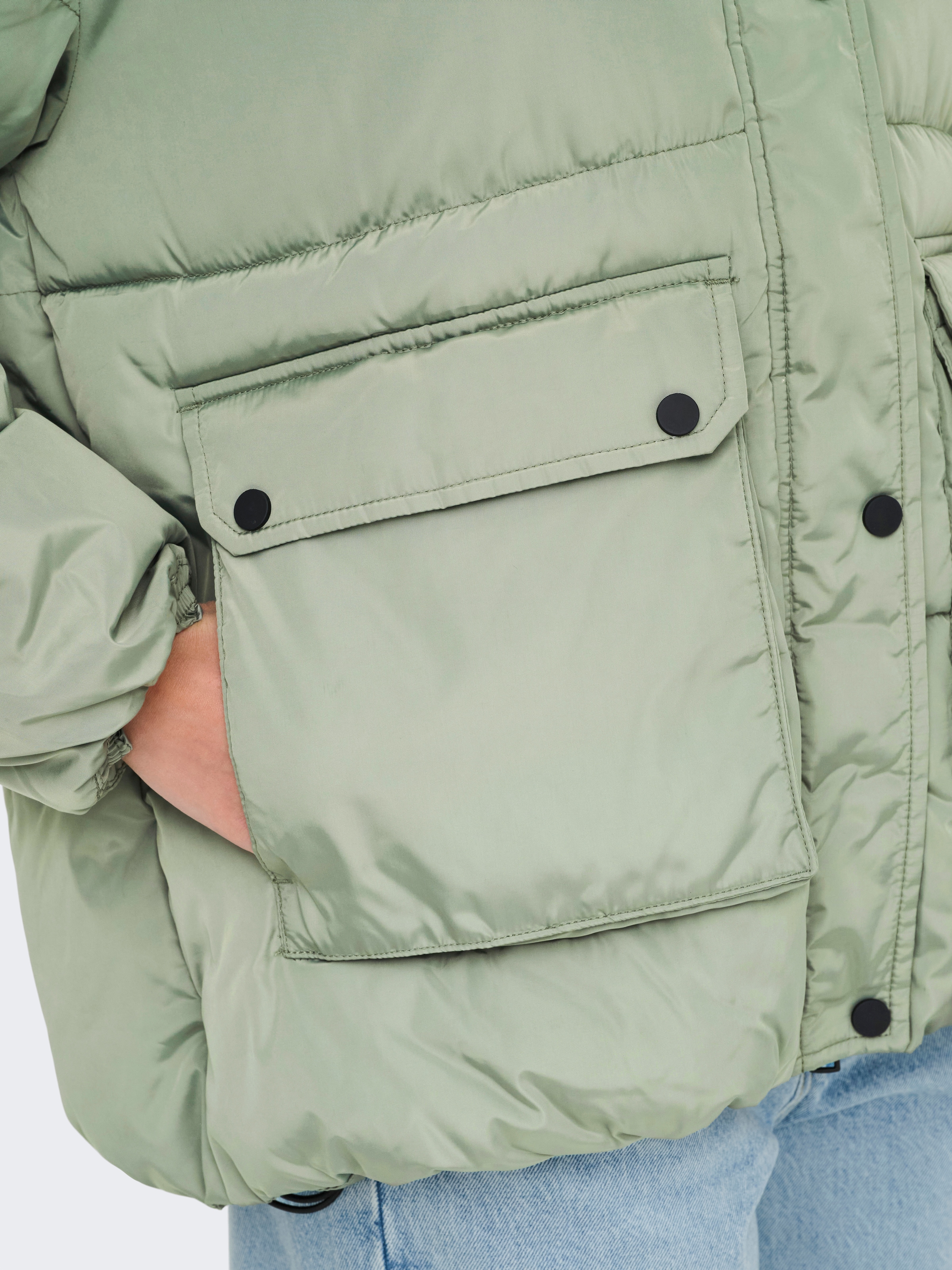 ONLY Steppjacke »ONLNORA SHORT PUFFER CC OTW« mit Kapuze