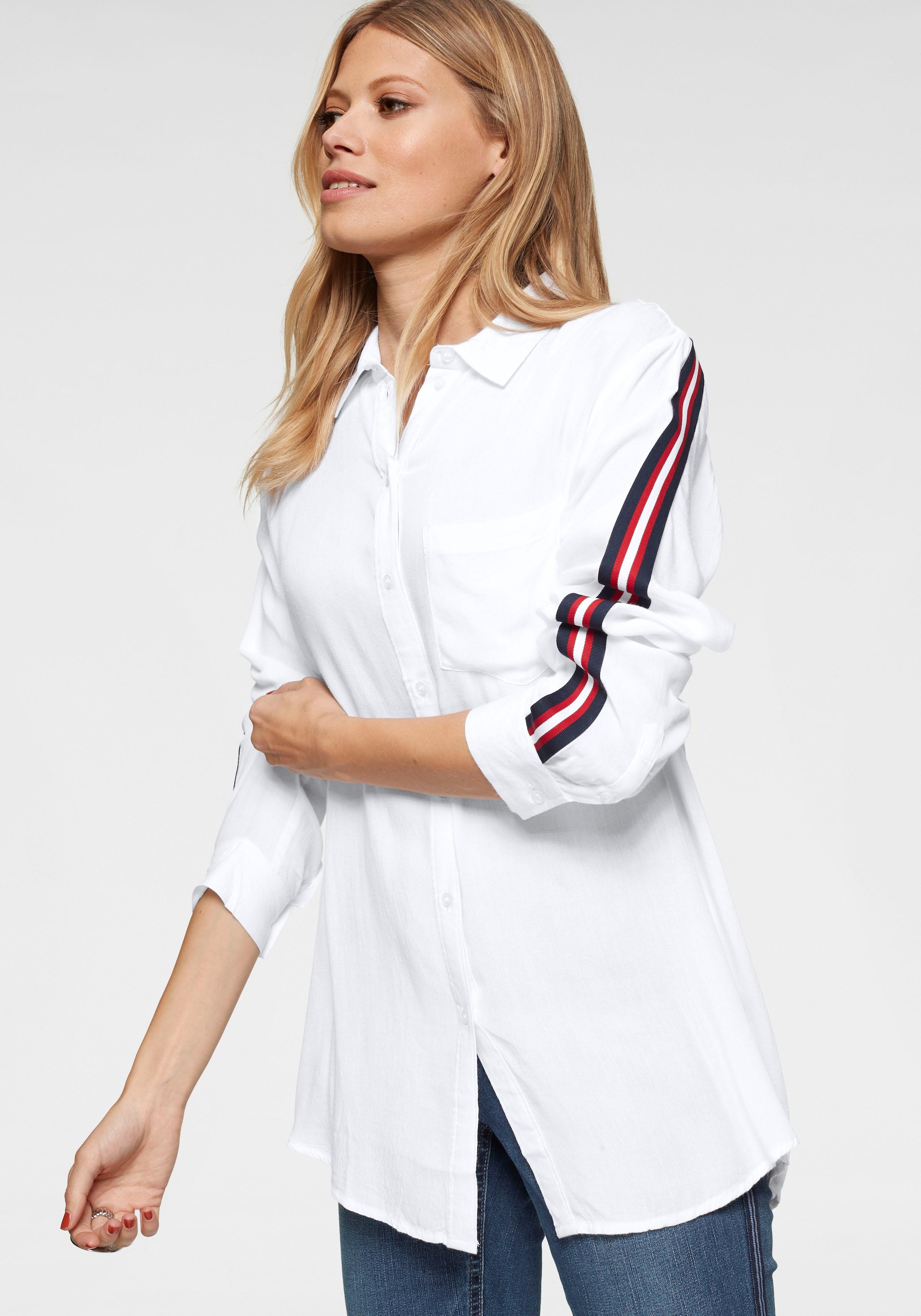 Aniston CASUAL Hemdbluse, mit BAUR | online Galonstreifen bestellen