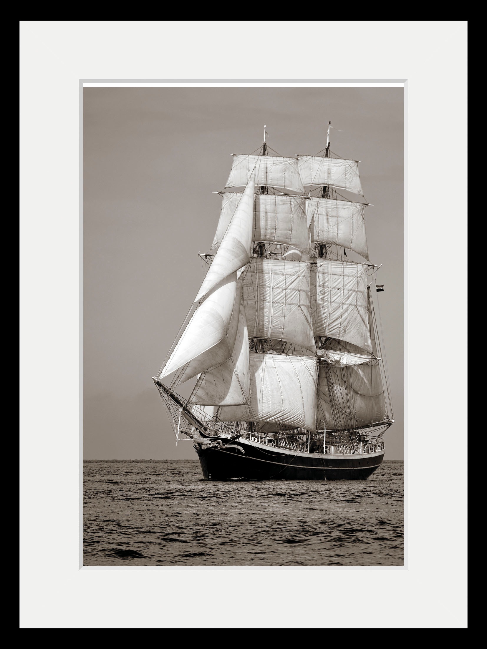 queence Bild »Jack«, Schiffe-Seelandschaft-Seebilder-Meer-Meer Bilder-Sport-historische Ereignisse, (1 St.), HD Premium Poster-Druck inkl. Holzrahmen