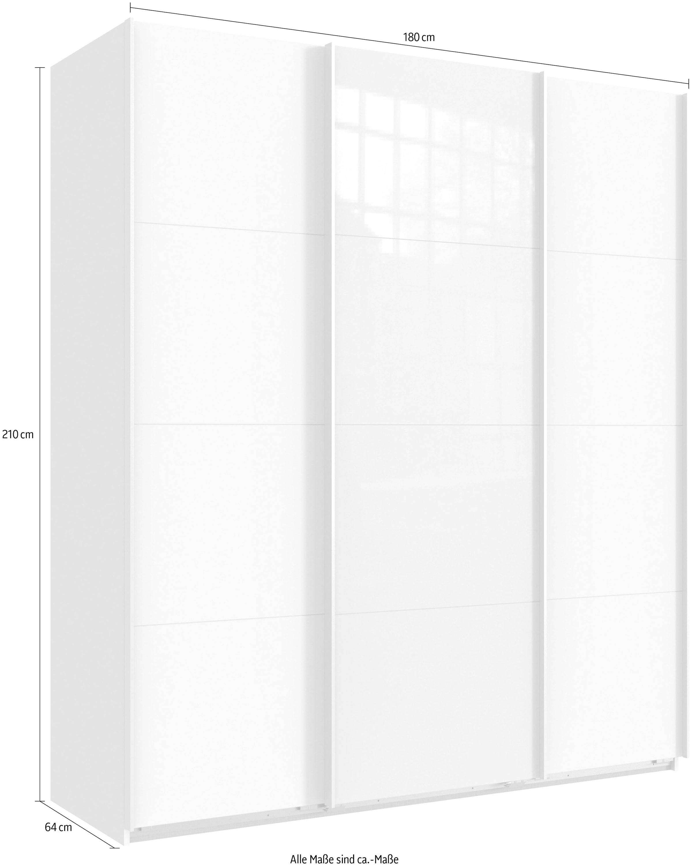 Wimex Schwebetürenschrank »Norderstedt«, INKLUSIVE 2 Stoffboxen und 2 zusätzliche Einlegeböden, mit Spiegel