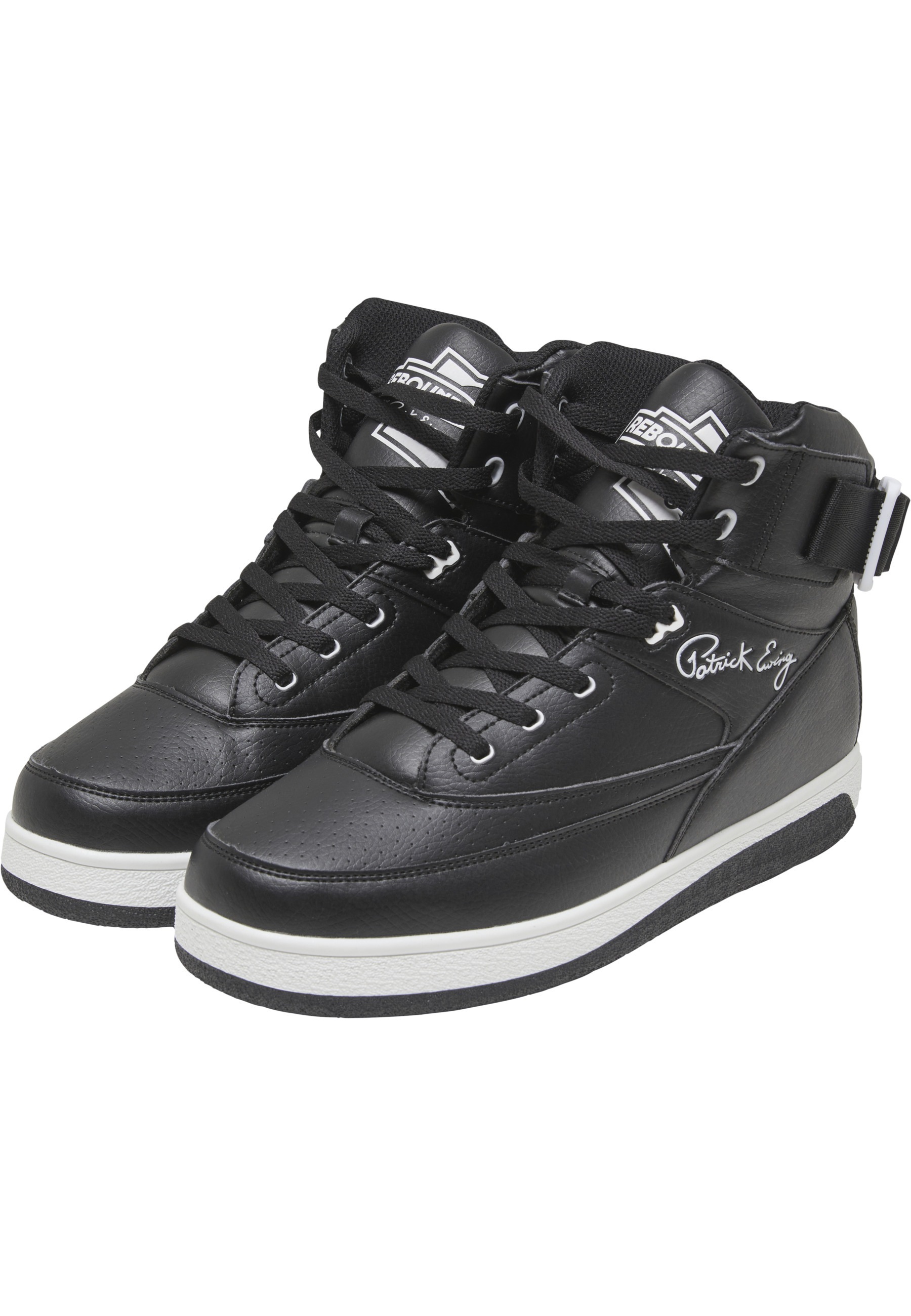 EWING Herren Trainingsschuh "Ewing Rebound Core 33 HI with Strap", Gr. 44,5schwarz, weiß, Polyurethan, Schuhe