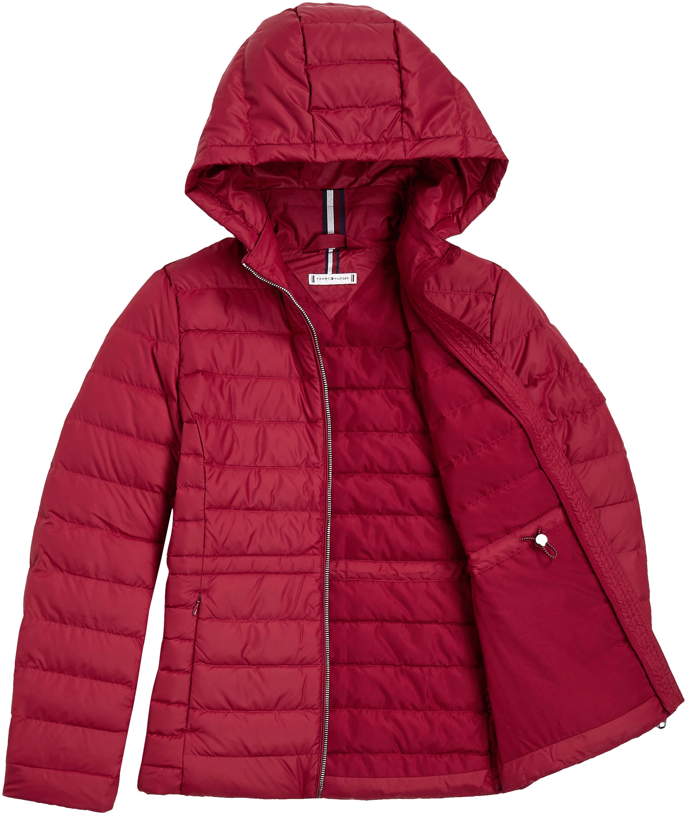 Tommy Hilfiger Steppjacke »FEMININE LW DOWN JACKET«, mit Kapuze, mit Kapuze