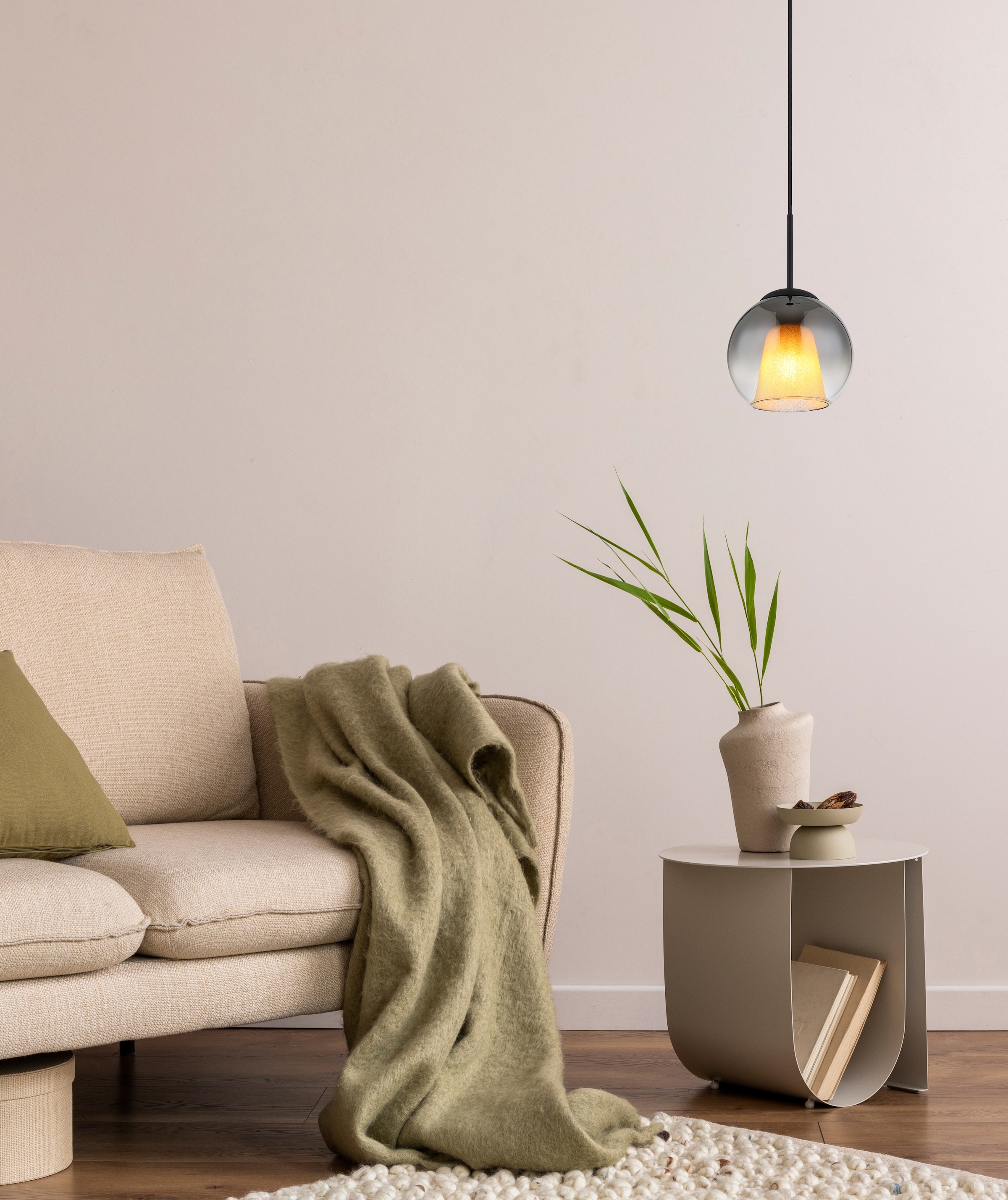 GLOBO LIGHTING Hängeleuchte »BARRY«, Leuchtmittel E27 | ohne Leuchtmittel, Hängelampe/Pendelleuchte/Esszimmer/Wohnzimmer/Esstisch