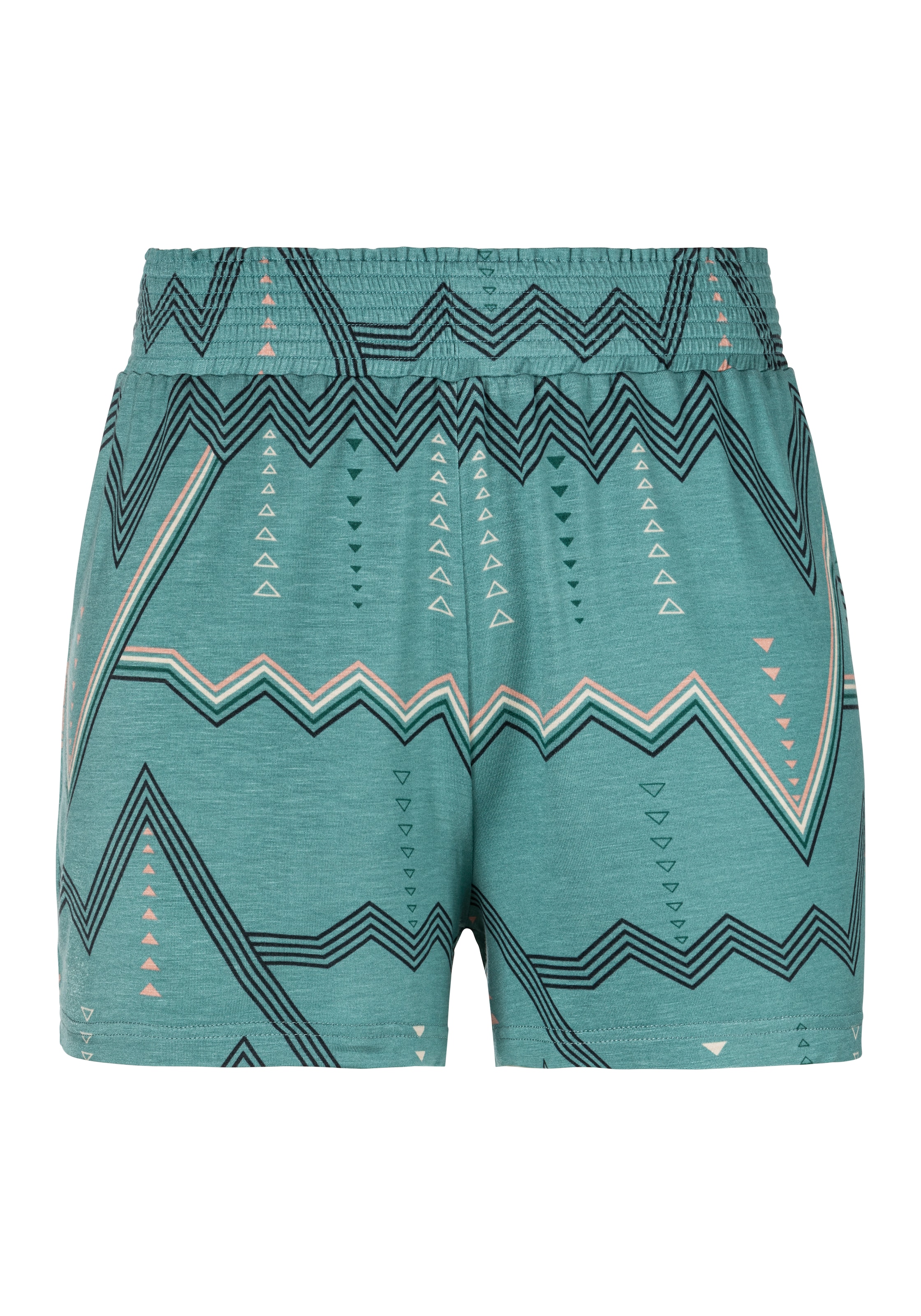 LASCANA Pyjamashorts, mit grafischem Zick-Zack Muster
