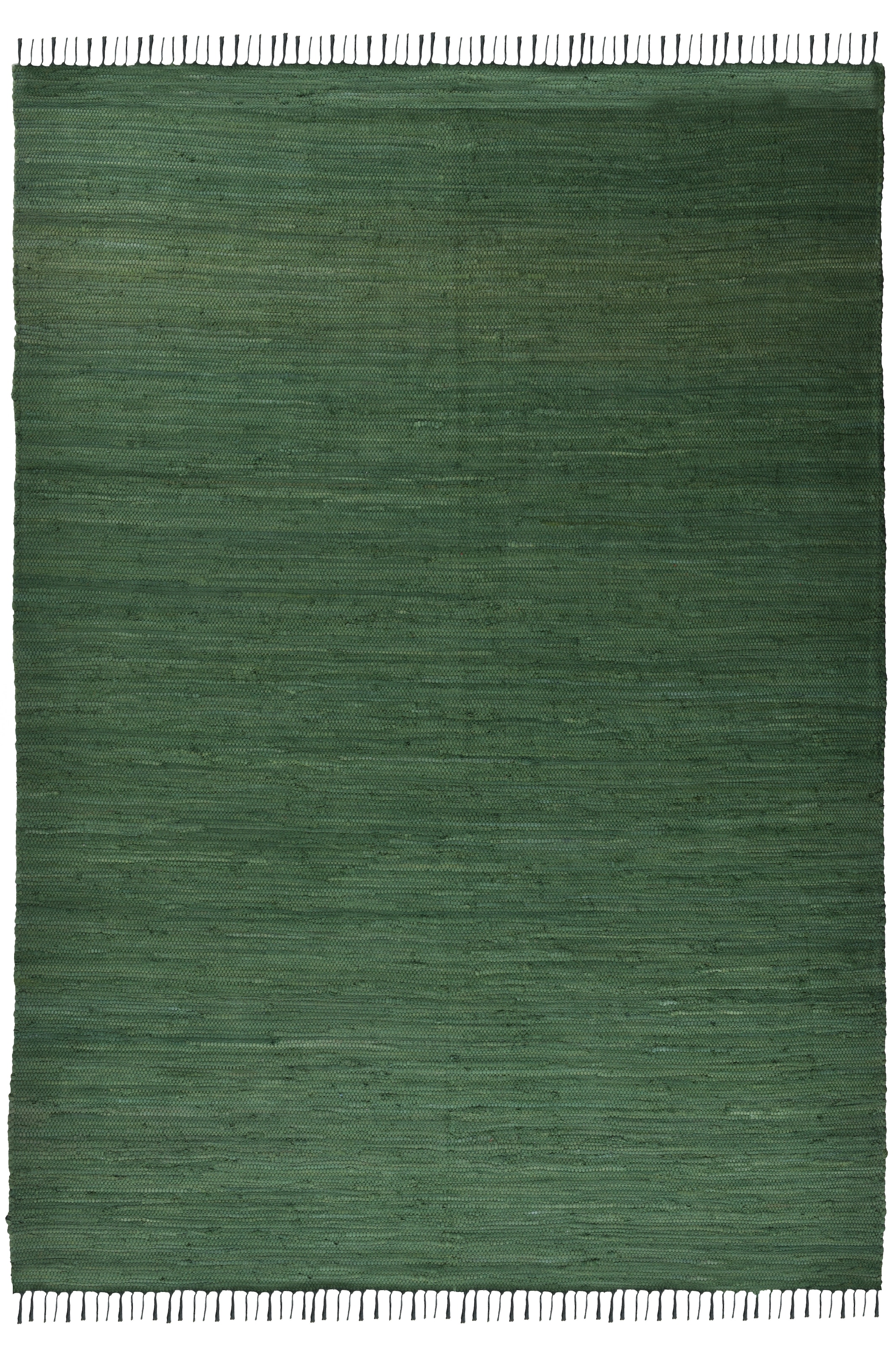 THEKO Teppich "Happy Cotton Fleckerl, handgewebt" rechteckig 5 mm Höhe Flachgewebe, reine Baumwolle, meliert, mit Fransen, auch als Läufer