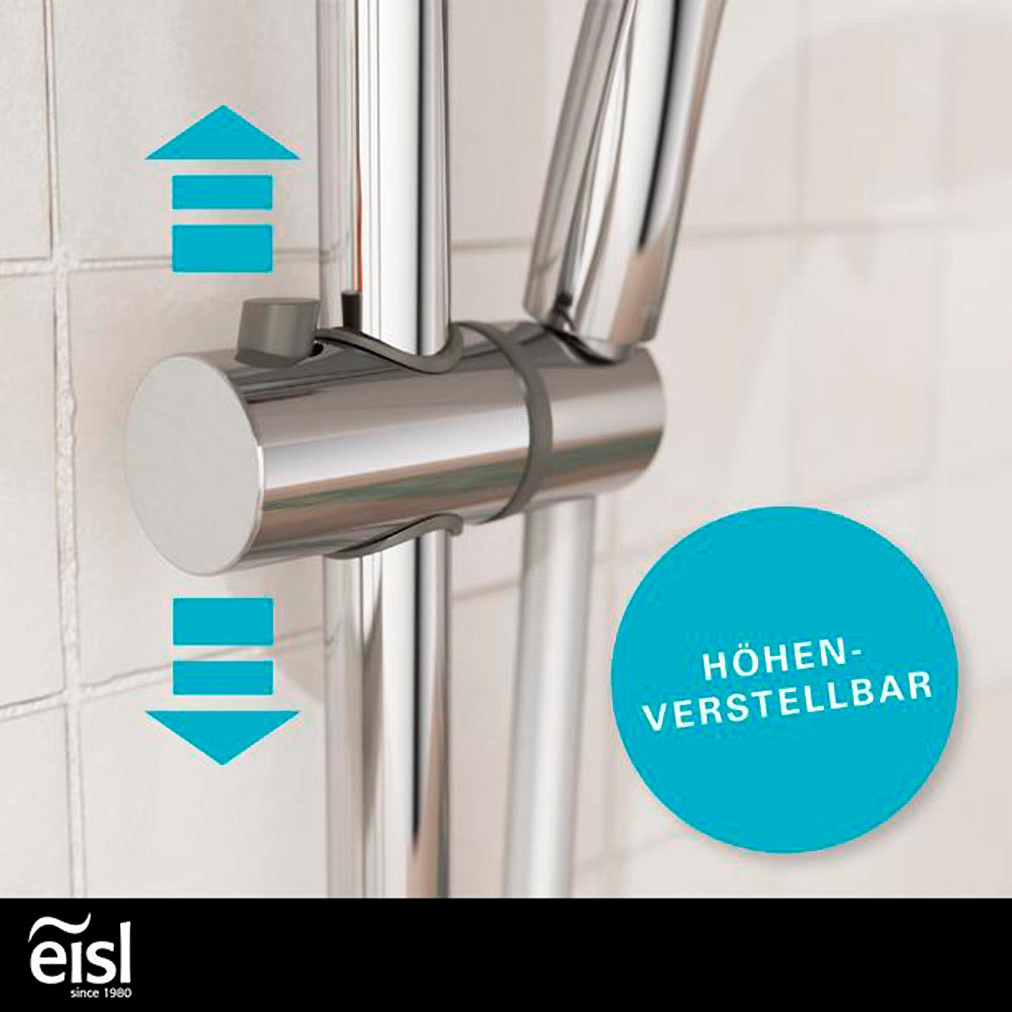 Eisl Stangenbrause-Set »GRANDE VITA«, (1 tlg.), Höhenverstellbar / 3-fach verstellbar / Antikalk / wassersparend