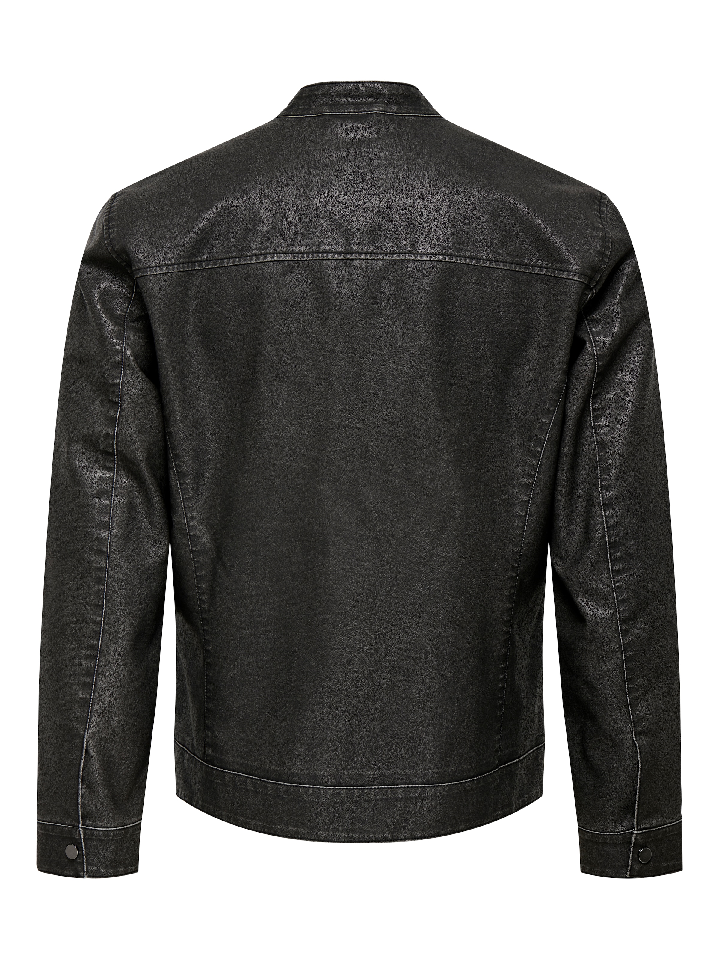 ONLY & SONS Bikerjacke »MIKE PU RACER JACKET«, ohne Kapuze