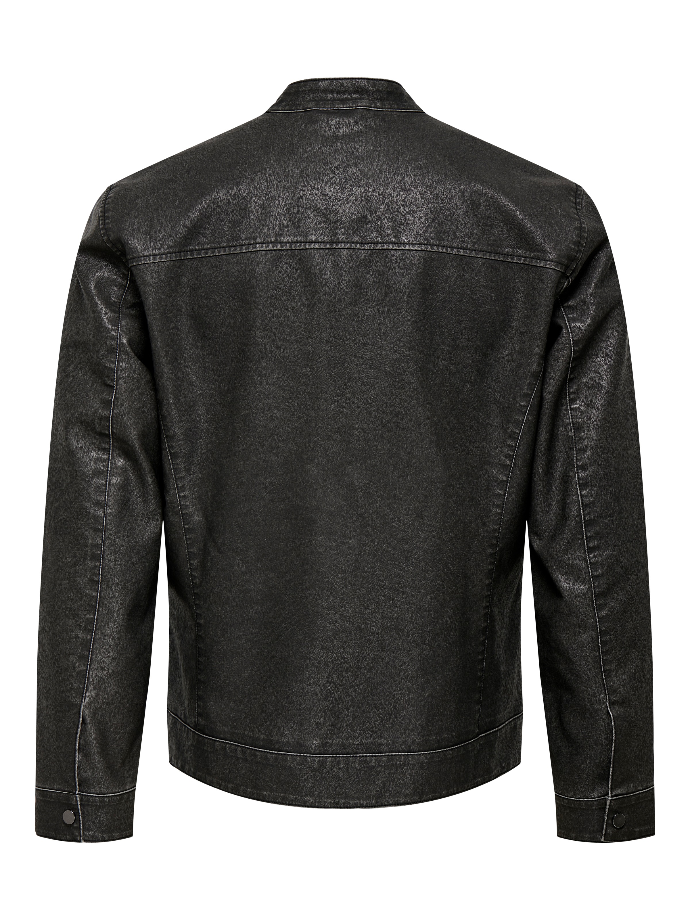 Thumbnail - ONLY & SONS Bikerjacke "MIKE PU RACER JACKET" ohne Kapuze