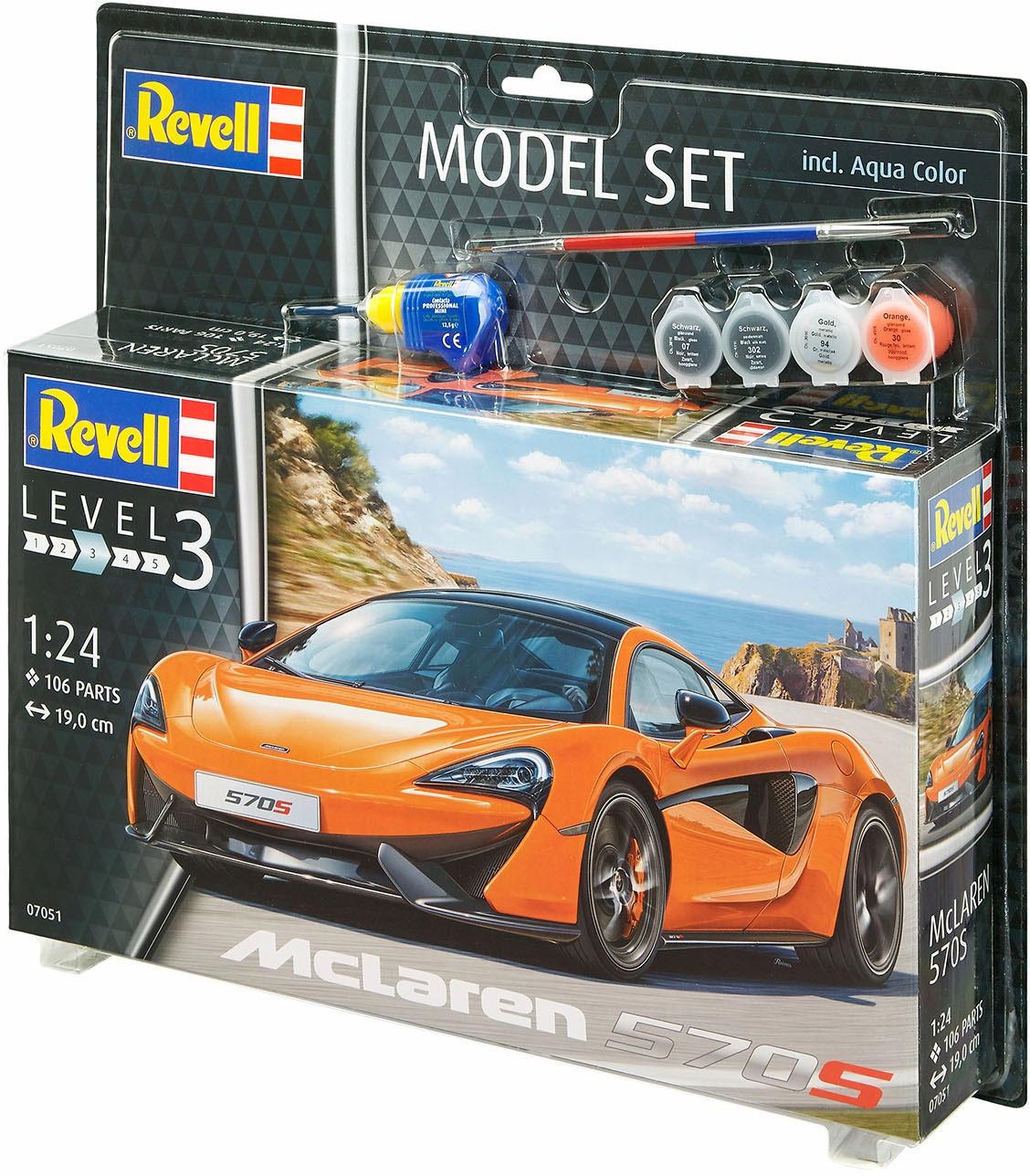 Revell® Modellbausatz »Model Set, McLaren 570S«, (Set), 1:24, Made in Europe